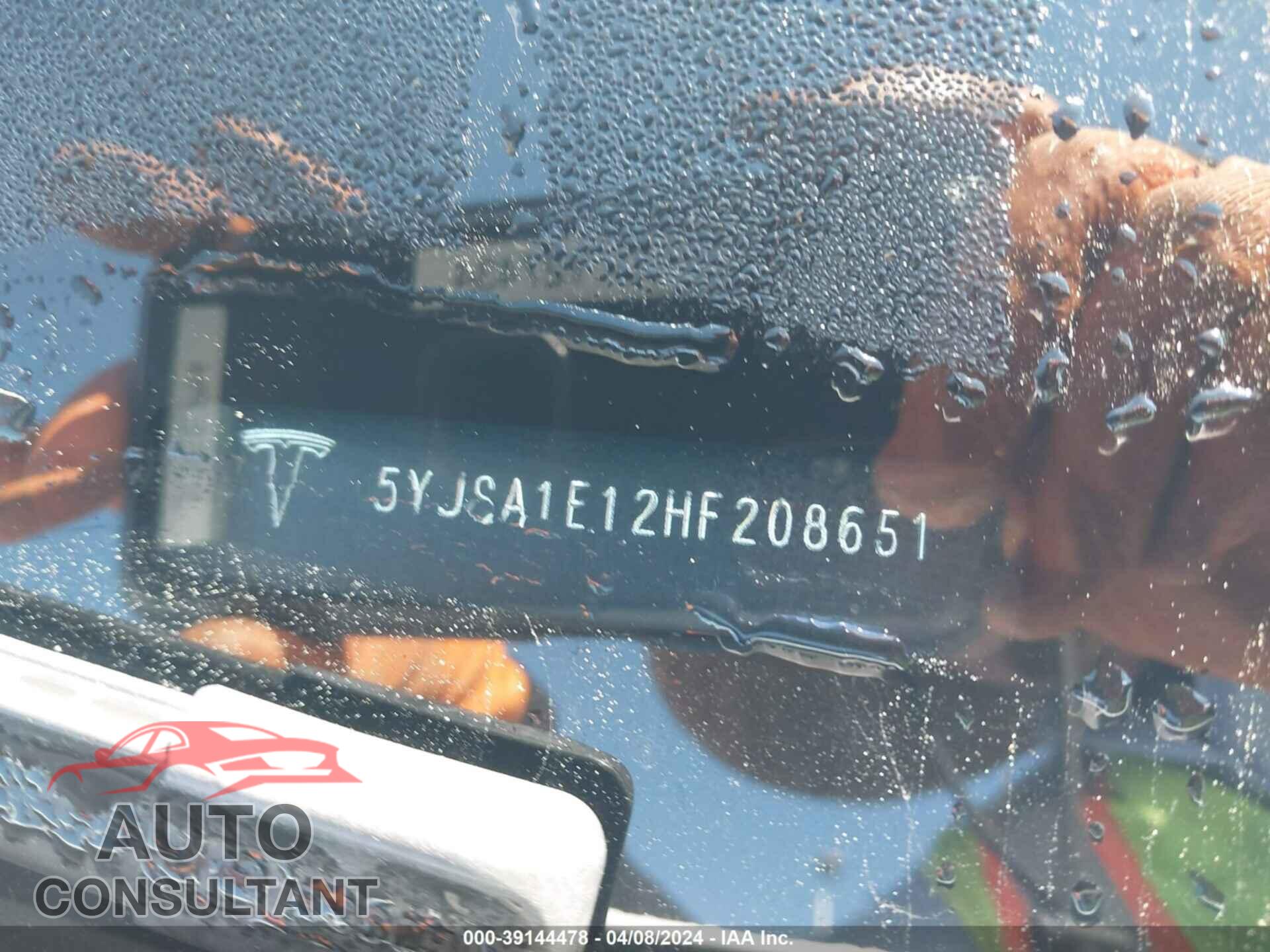 TESLA MODEL S 2017 - 5YJSA1E12HF208651