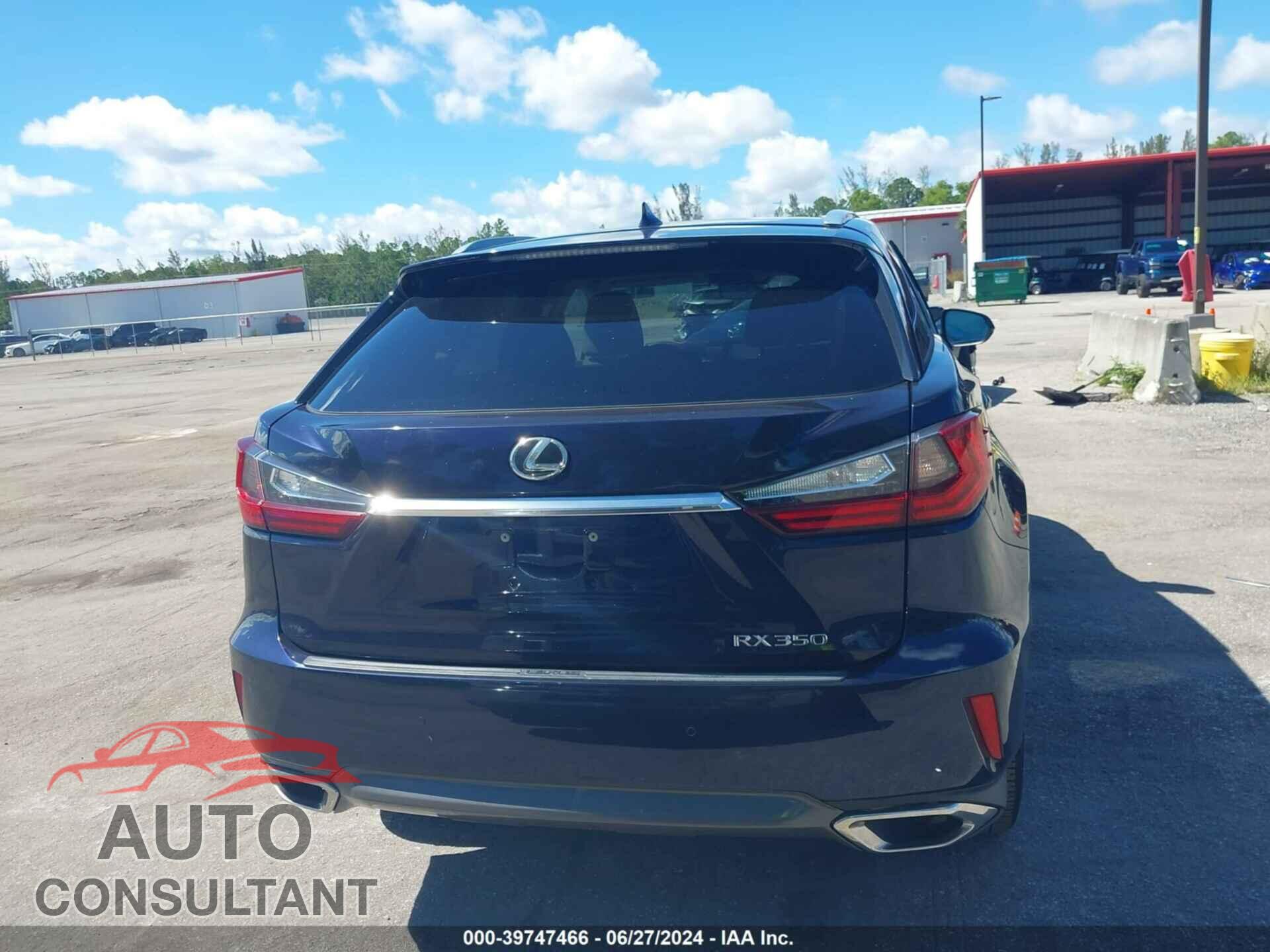 LEXUS RX 350 2017 - 2T2BZMCA1HC079587