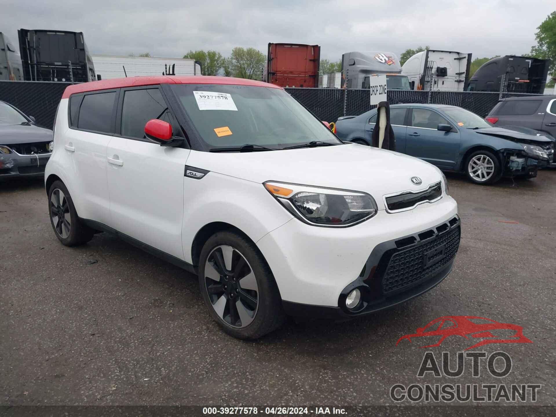 KIA SOUL 2016 - KNDJP3A57G7374215