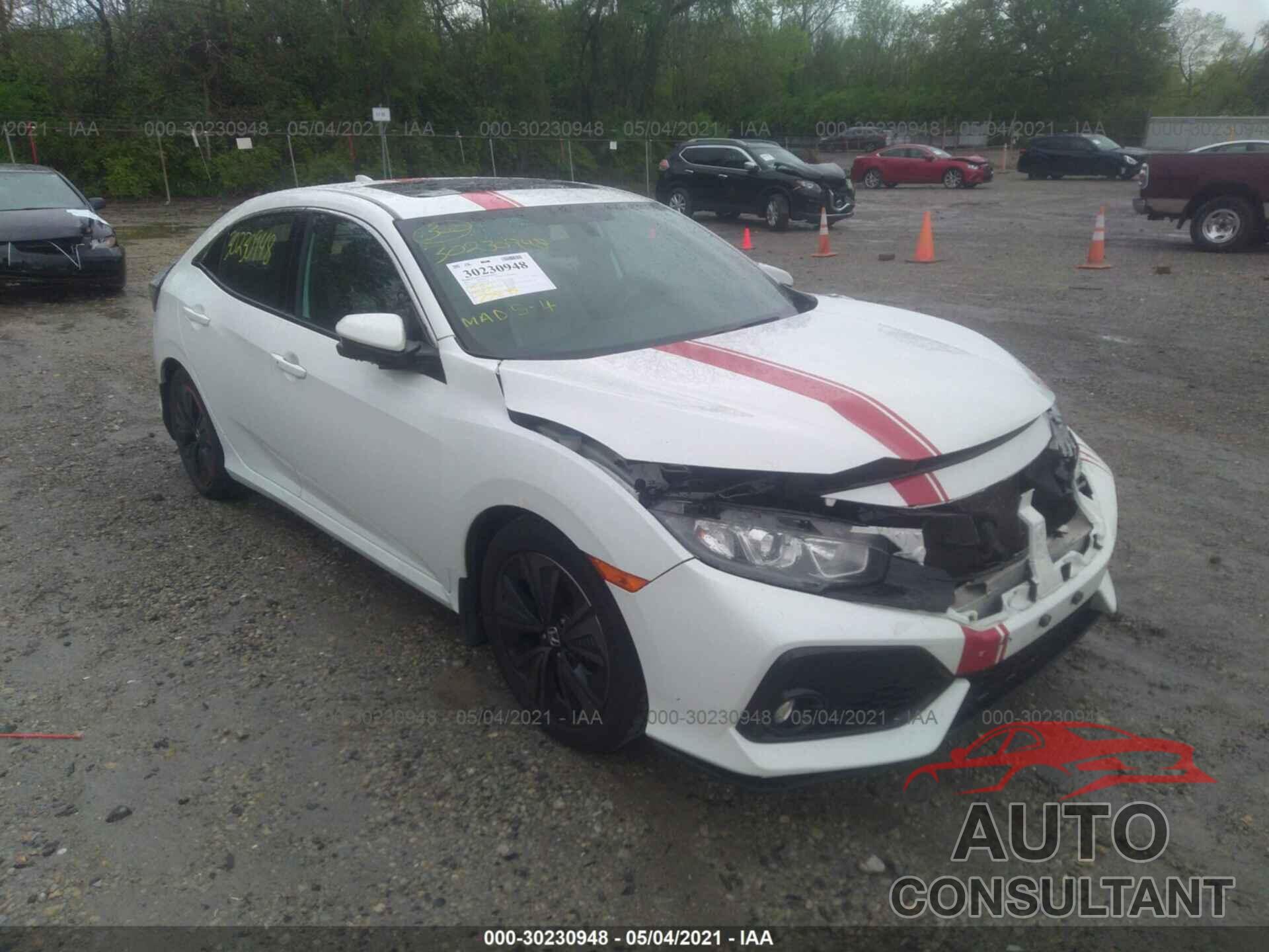 HONDA CIVIC HATCHBACK 2017 - SHHFK7H51HU211085