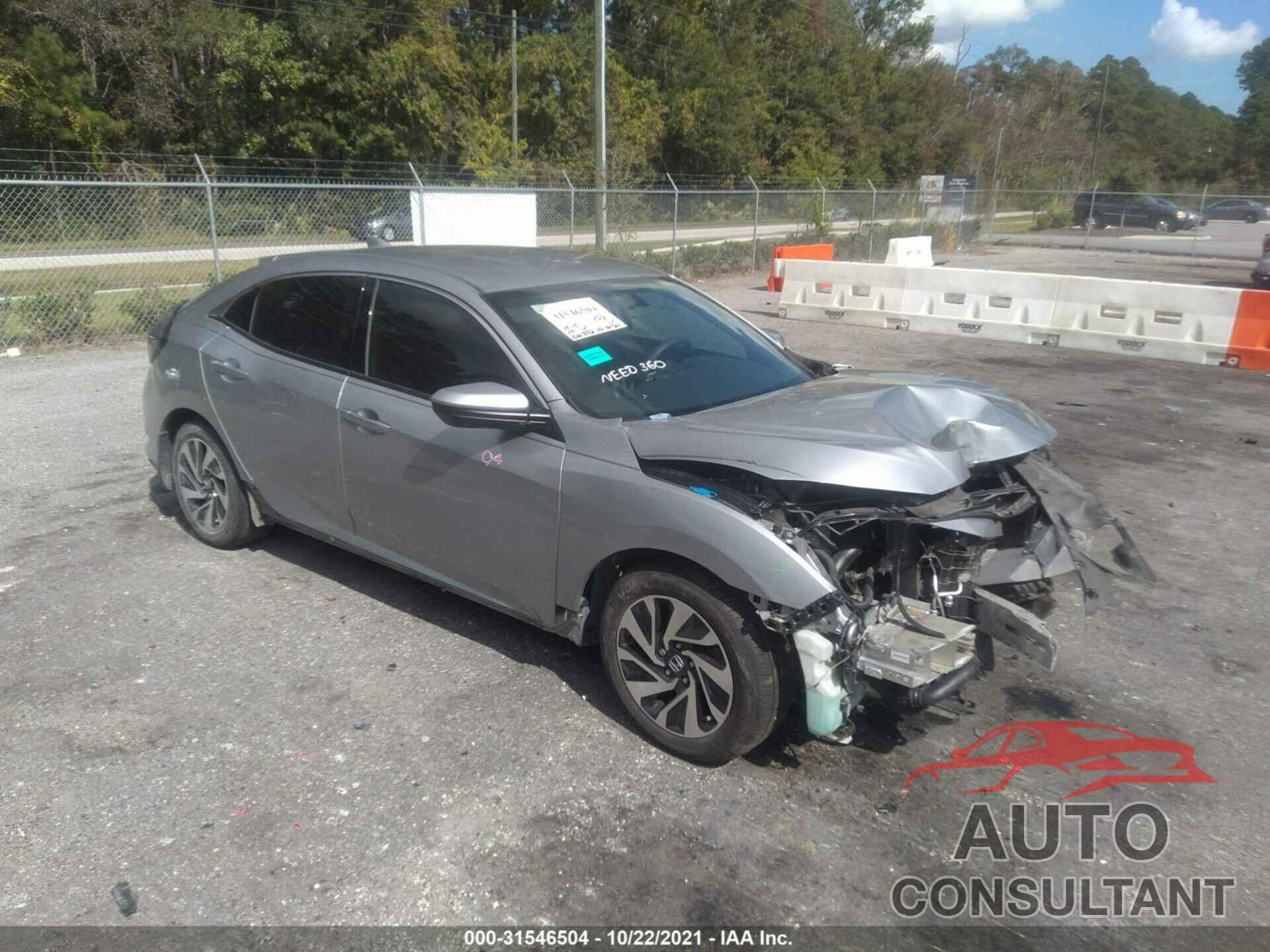 HONDA CIVIC HATCHBACK 2018 - SHHFK7H27JU234317