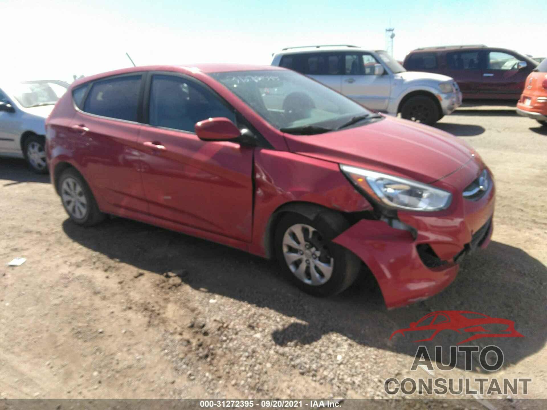 HYUNDAI ACCENT 2017 - KMHCT5AE1HU301629