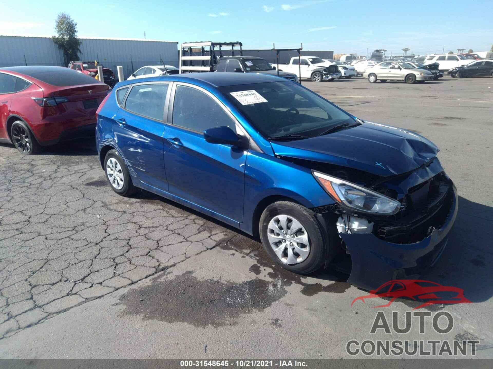 HYUNDAI ACCENT 2016 - KMHCT5AE4GU286848