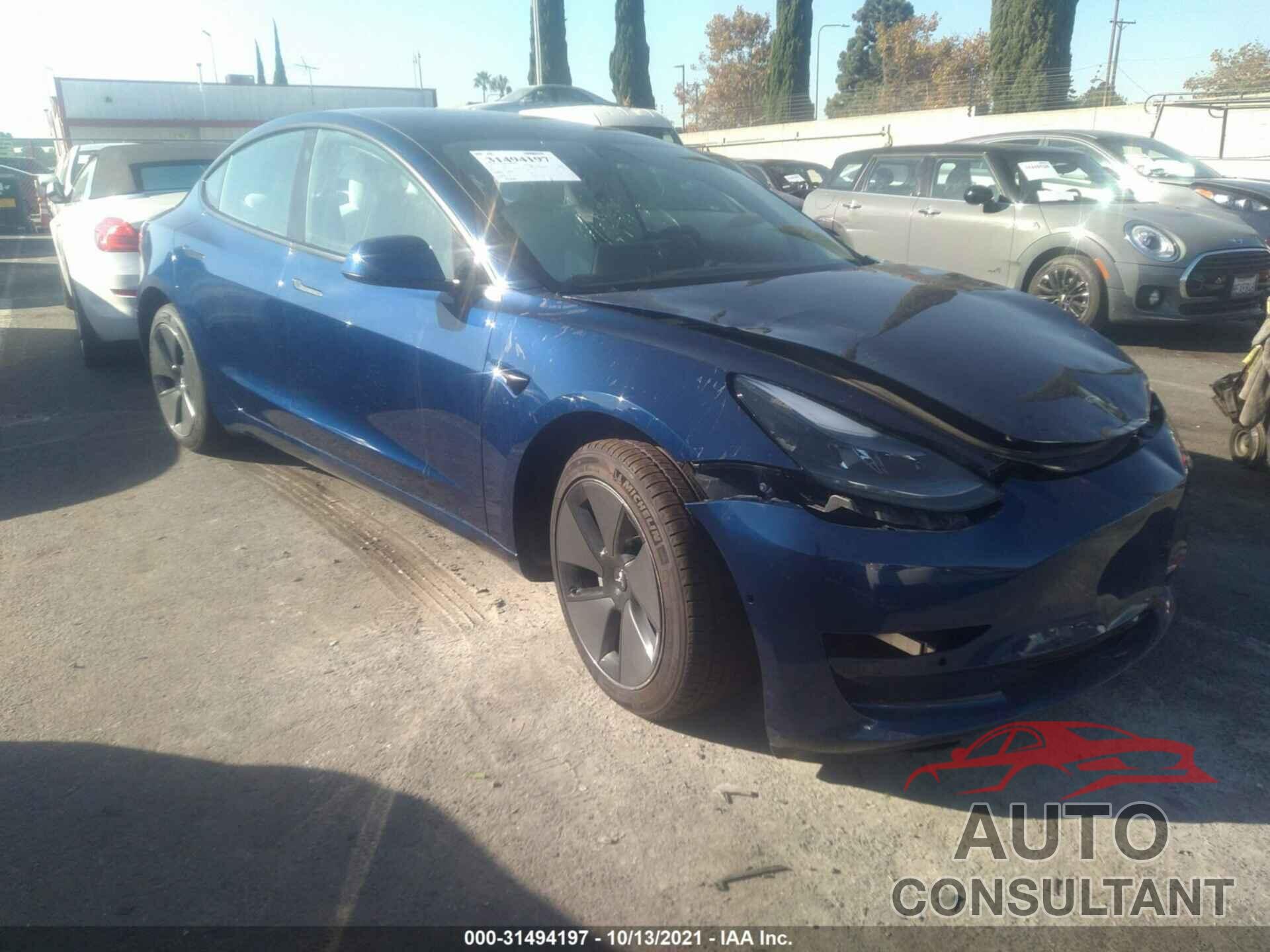 TESLA MODEL 3 2021 - 5YJ3E1EA1MF987432