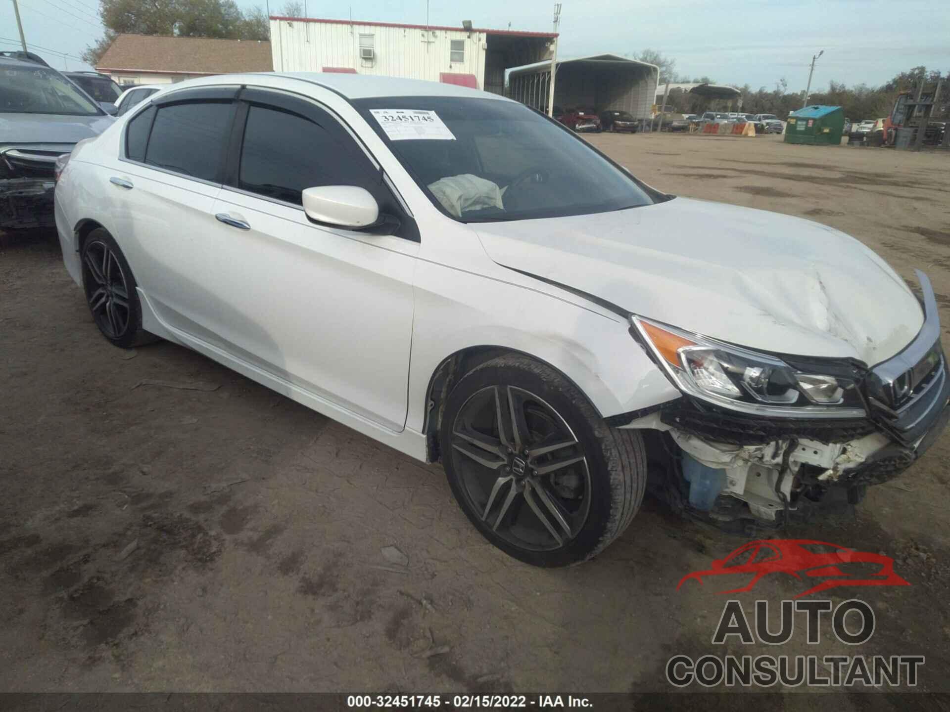 HONDA ACCORD SEDAN 2017 - 1HGCR2F59HA139892