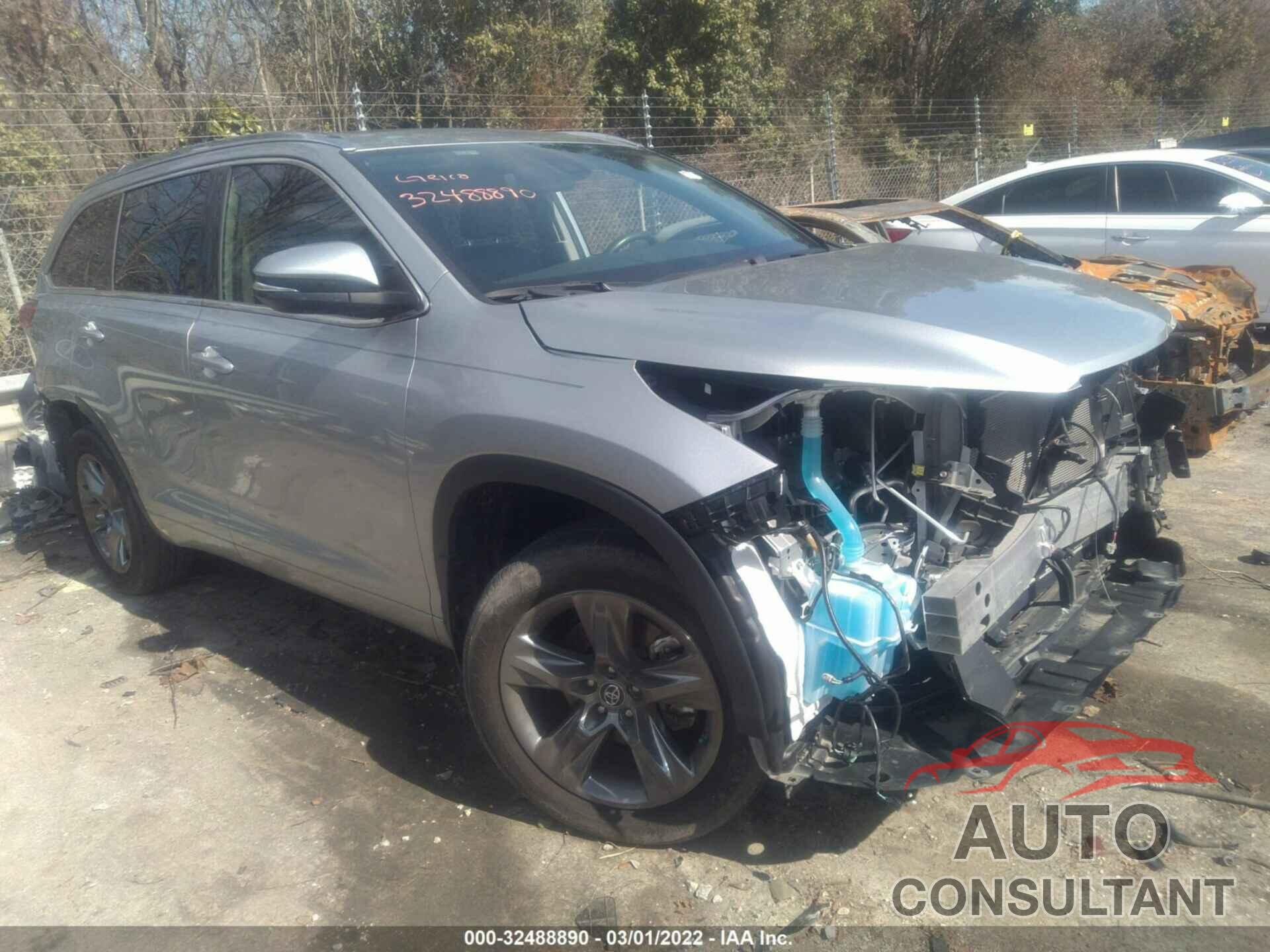 TOYOTA HIGHLANDER 2019 - 5TDDZRFHXKS994682