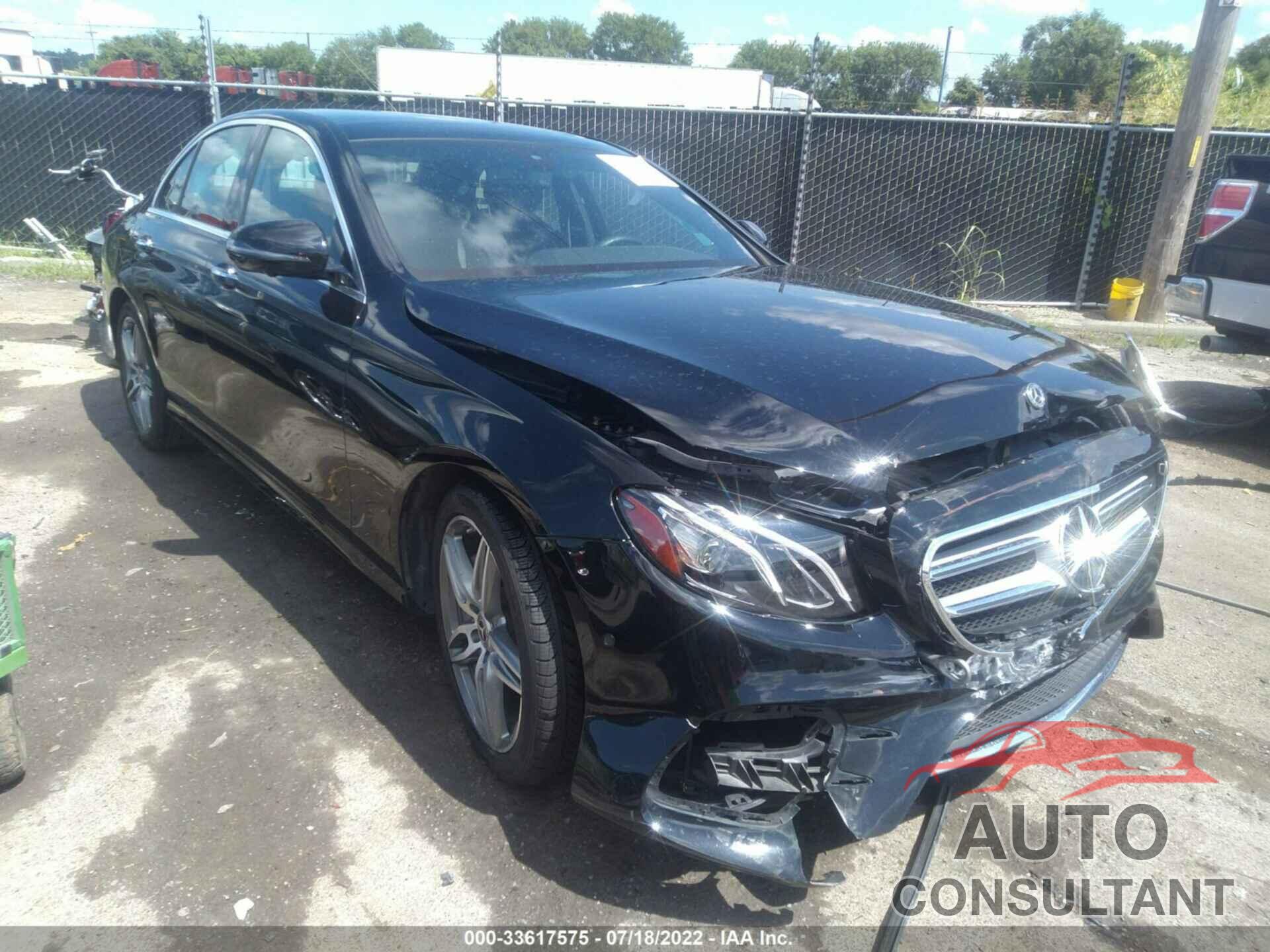 MERCEDES-BENZ E-CLASS 2019 - WDDZF4KB9KA587331