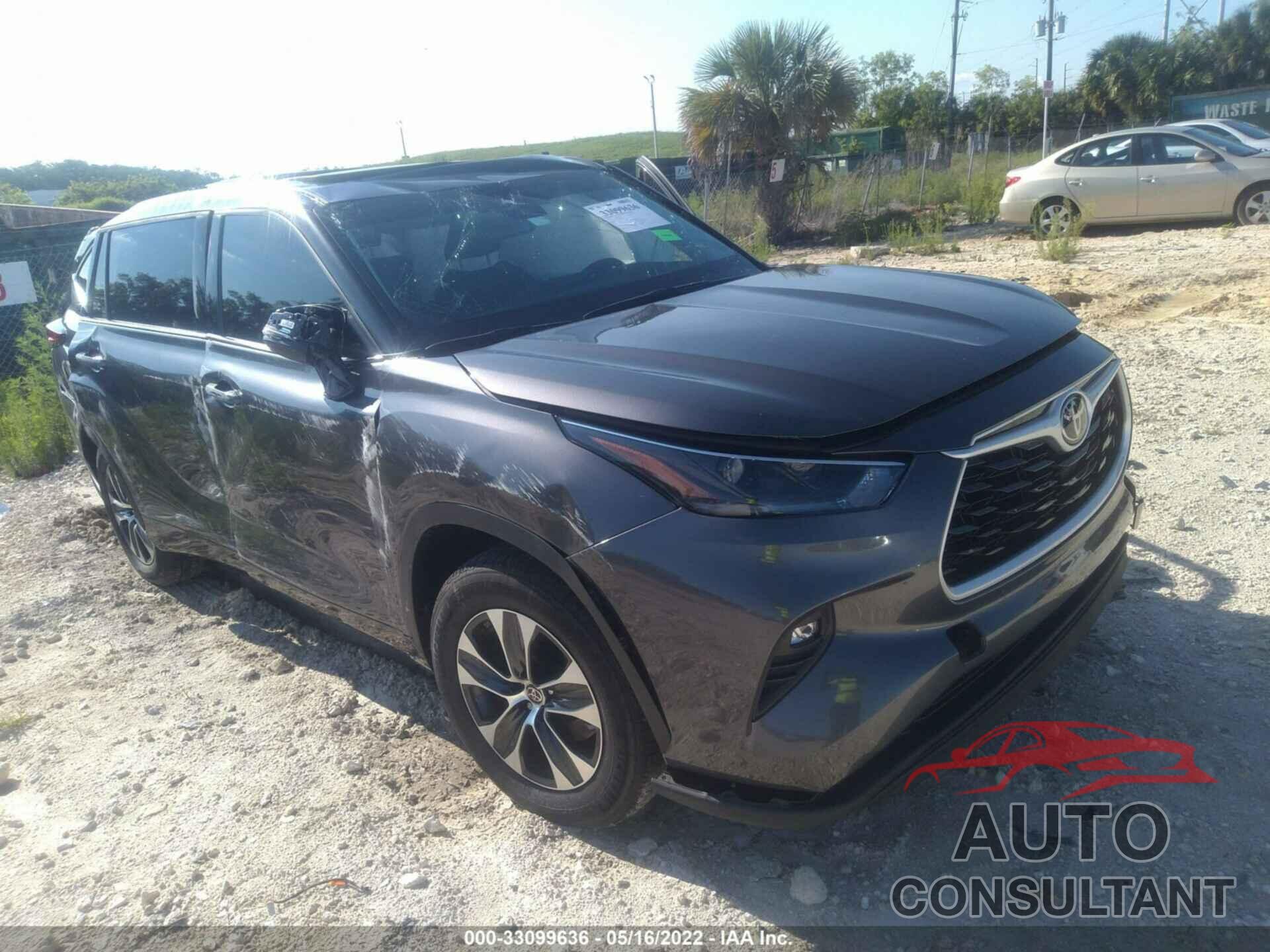 TOYOTA HIGHLANDER 2021 - 5TDGZRAH3MS056899