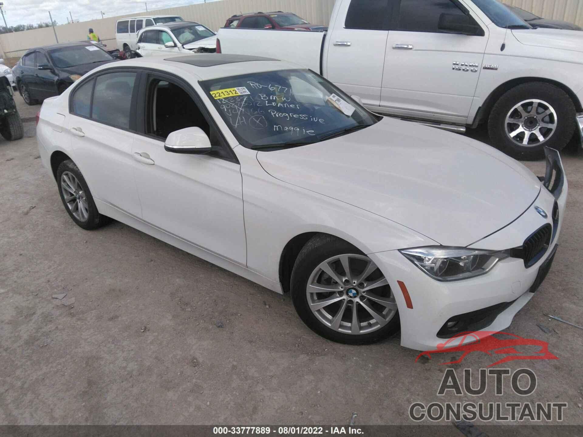 BMW 3 SERIES 2018 - WBA8E5G53JNU47166