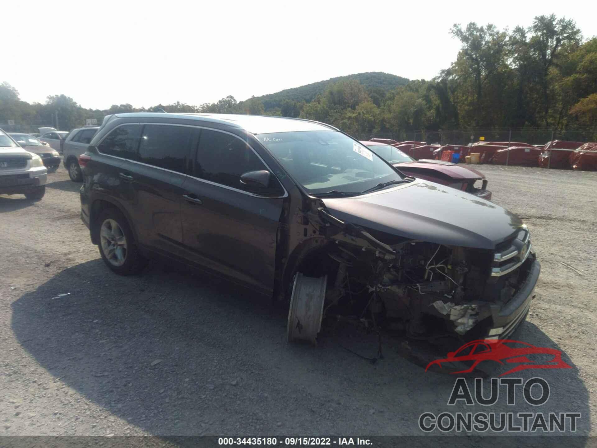 TOYOTA HIGHLANDER 2017 - 5TDDZRFH2HS462674