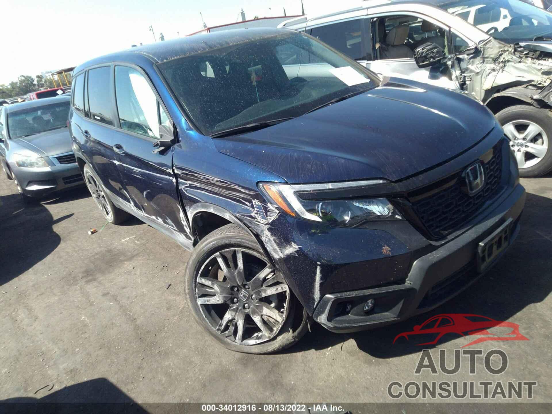 HONDA PASSPORT 2019 - 5FNYF7H29KB007159