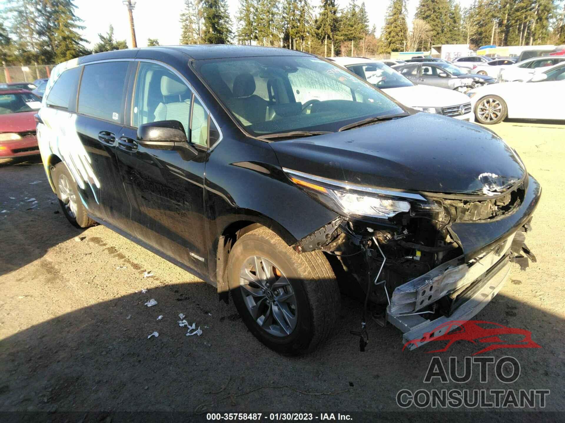 TOYOTA SIENNA 2021 - 5TDKRKEC4MS036256