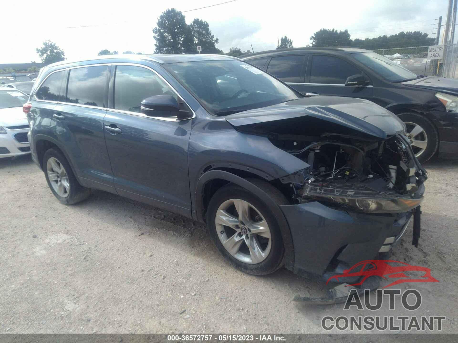 TOYOTA HIGHLANDER 2017 - 5TDYZRFH8HS226774