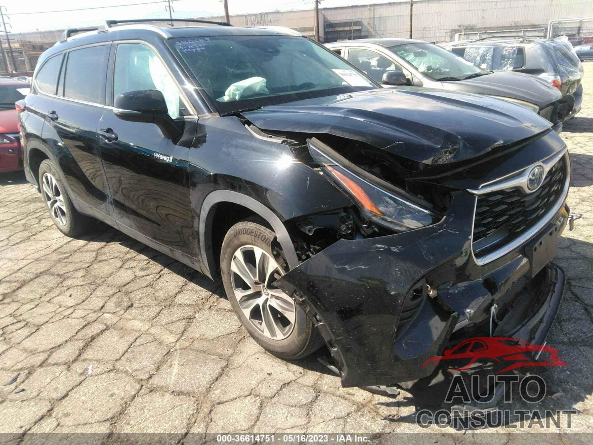 TOYOTA HIGHLANDER 2021 - 5TDHARAH1MS007695