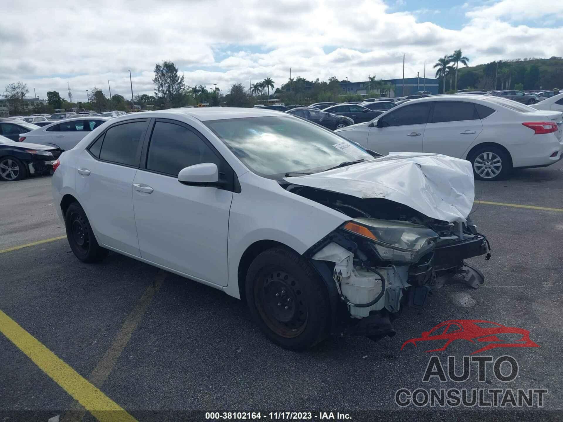 TOYOTA COROLLA 2015 - 2T1BURHE6FC285593