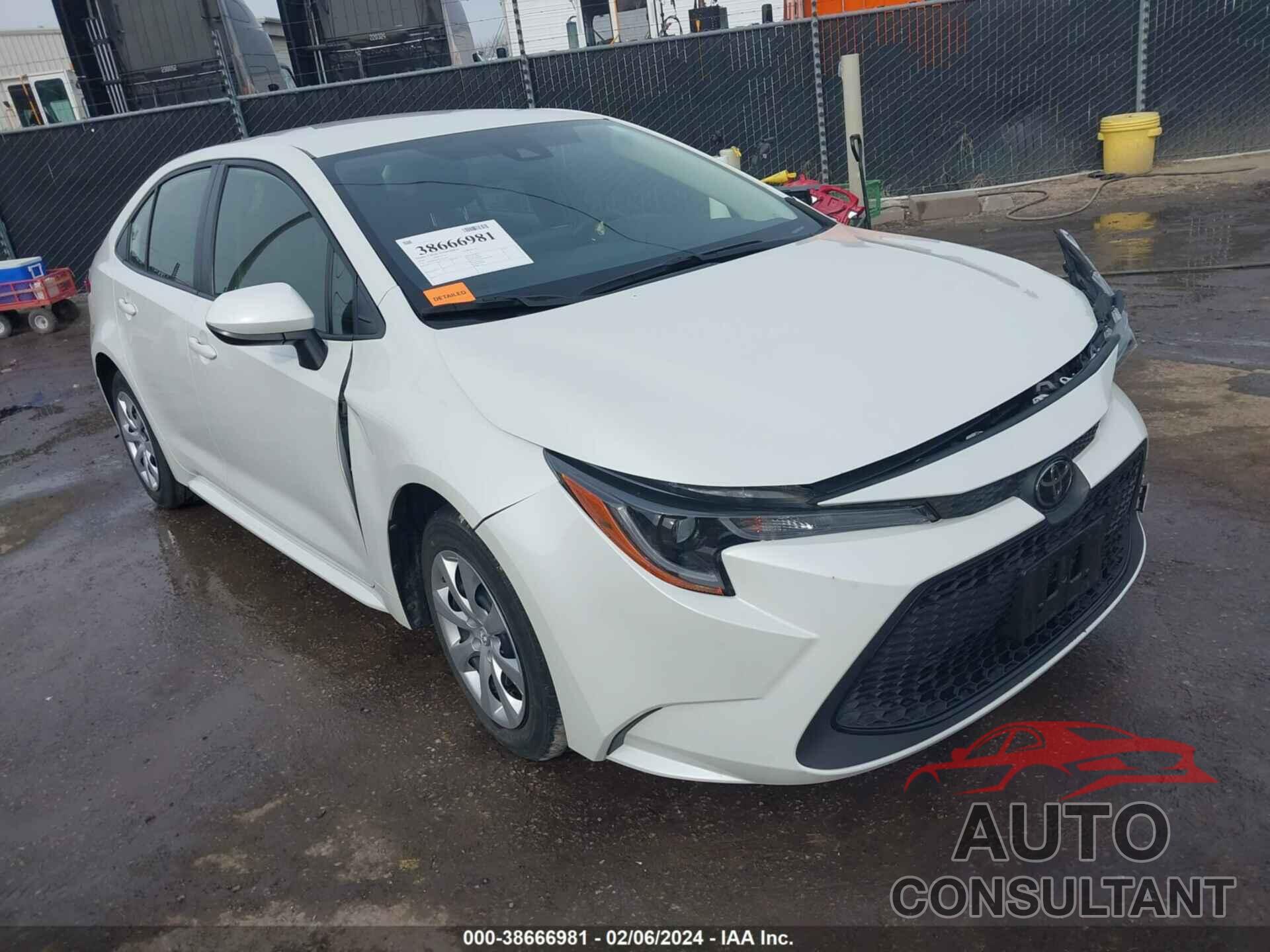 TOYOTA COROLLA 2020 - JTDEPRAE1LJ112403