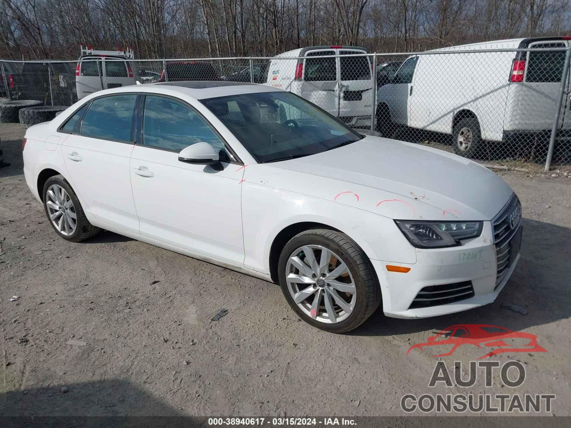 AUDI A4 2017 - WAUANAF49HN009068