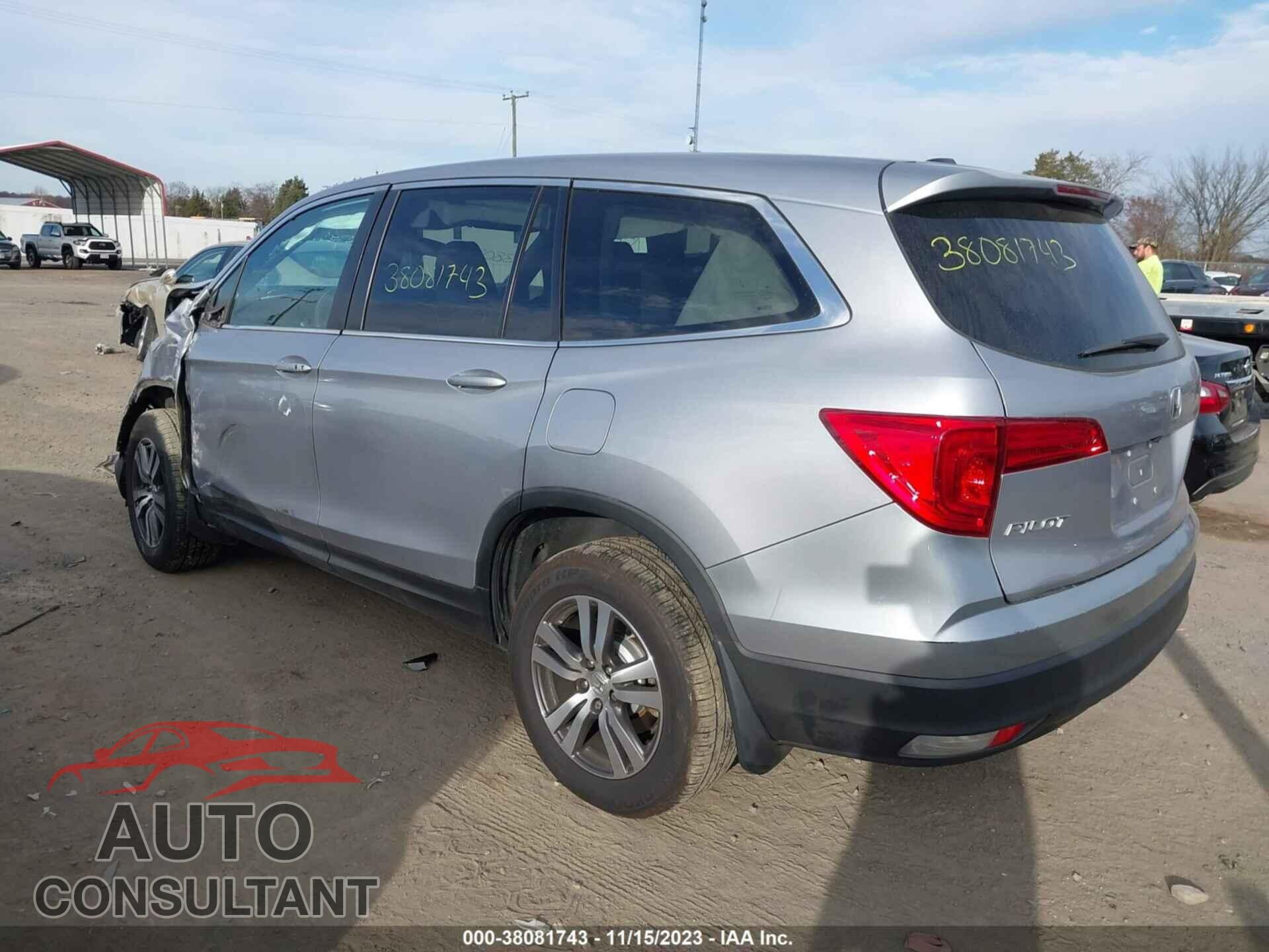 HONDA PILOT 2017 - 5FNYF6H51HB087778