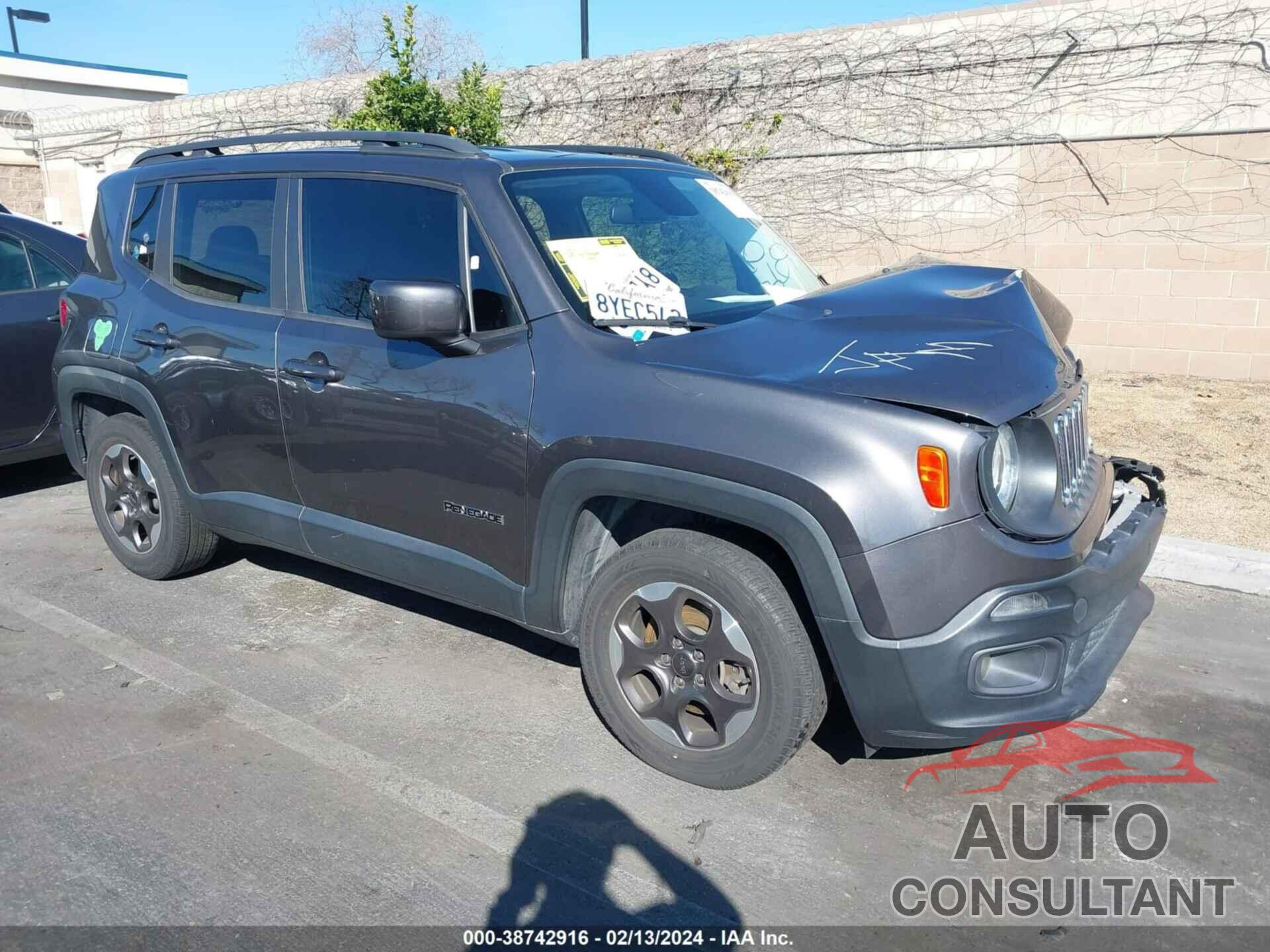 JEEP RENEGADE 2016 - ZACCJABW9GPE35038