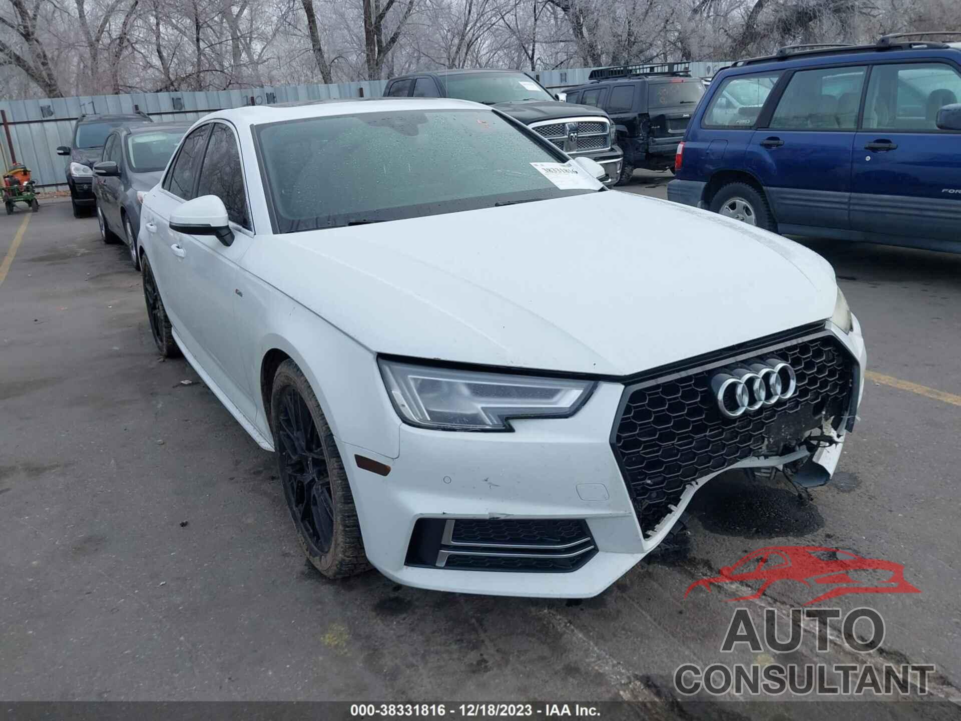 AUDI A4 2017 - WAUENAF44HN010064