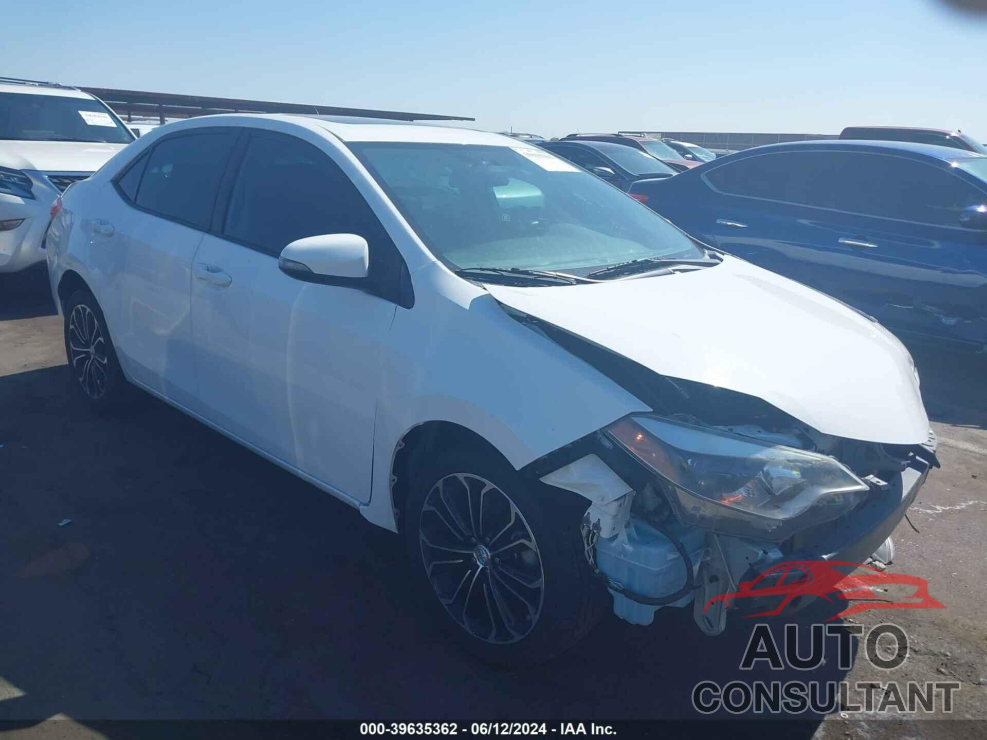 TOYOTA COROLLA 2016 - 5YFBURHE6GP401943