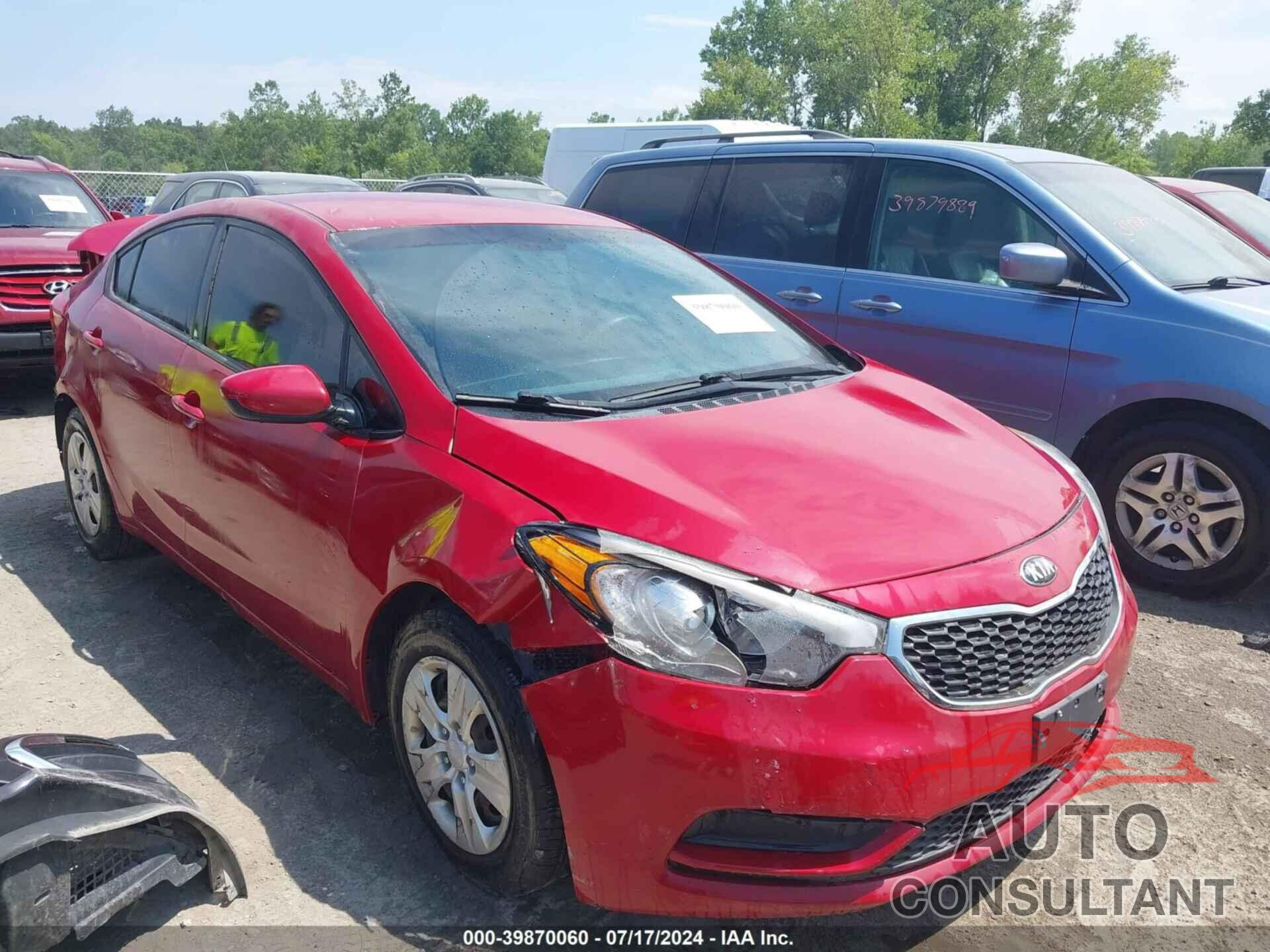 KIA FORTE 2016 - KNAFK4A68G5564939