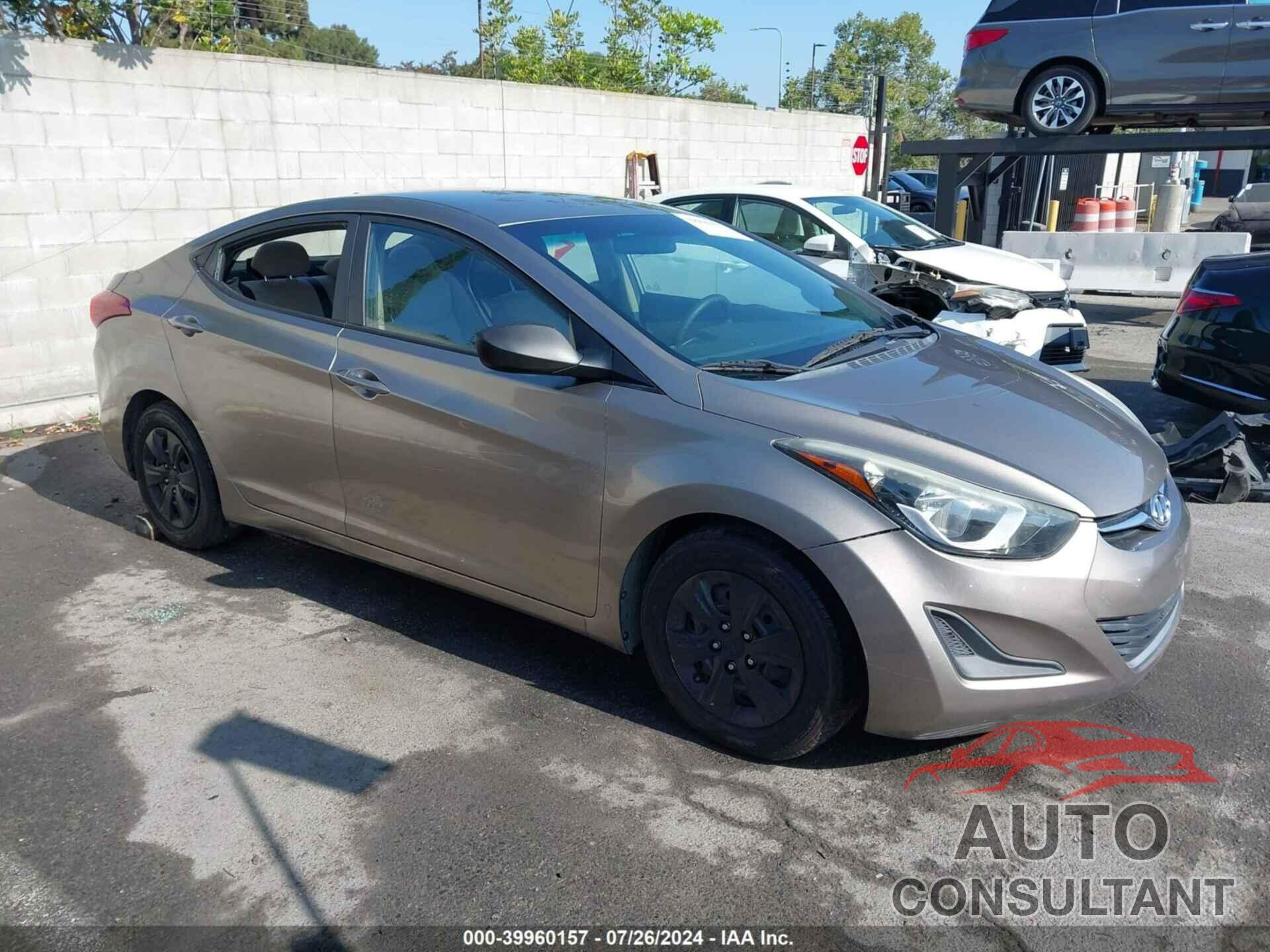 HYUNDAI ELANTRA 2016 - 5NPDH4AE9GH701659