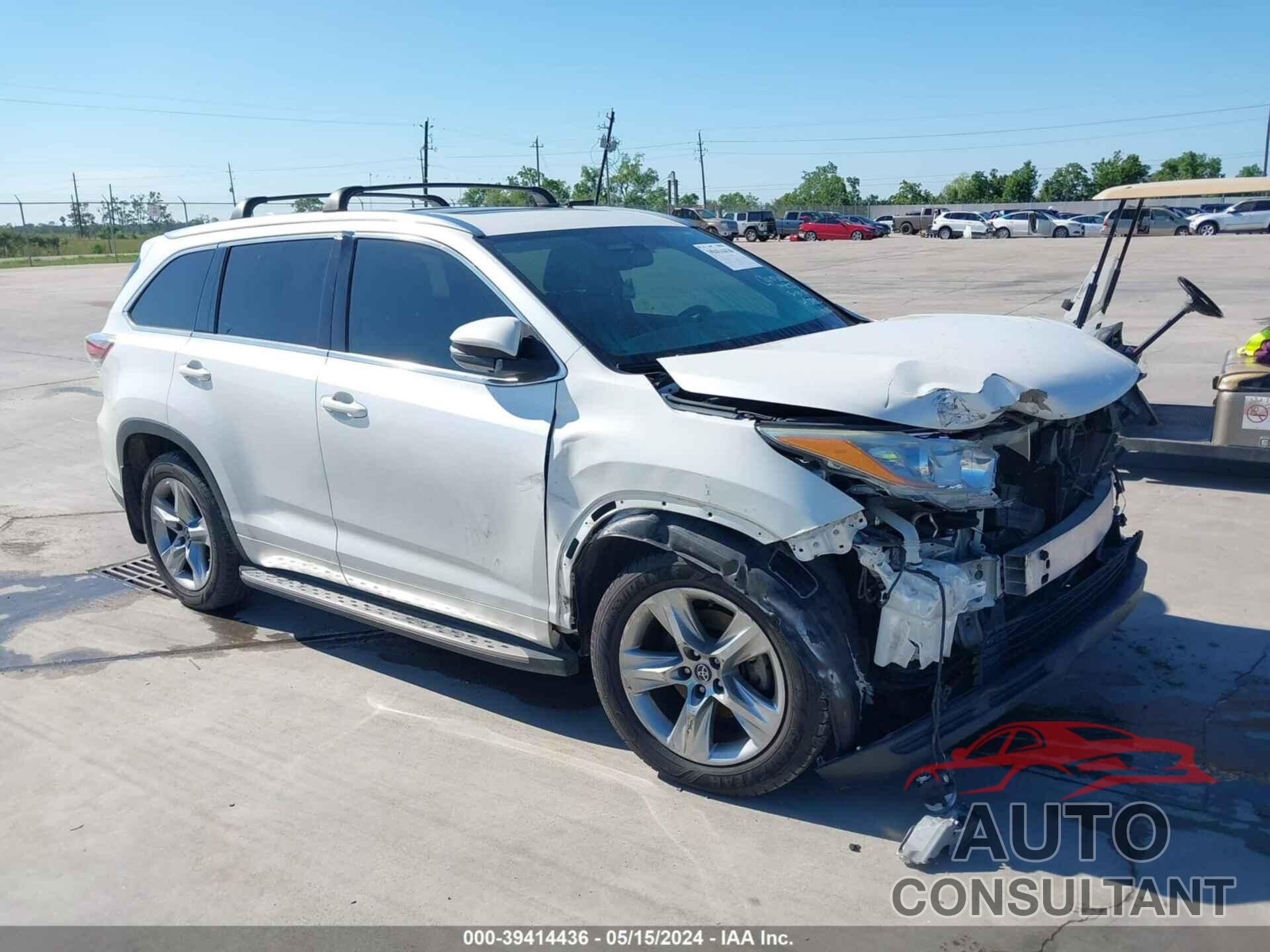 TOYOTA HIGHLANDER 2016 - 5TDYKRFH5GS130717