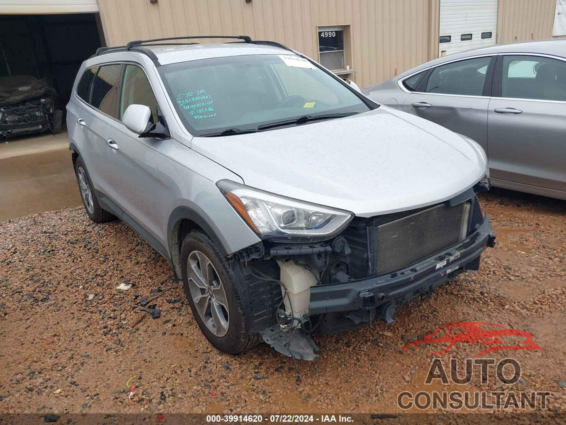 HYUNDAI SANTA FE 2016 - KM8SM4HF9GU162706