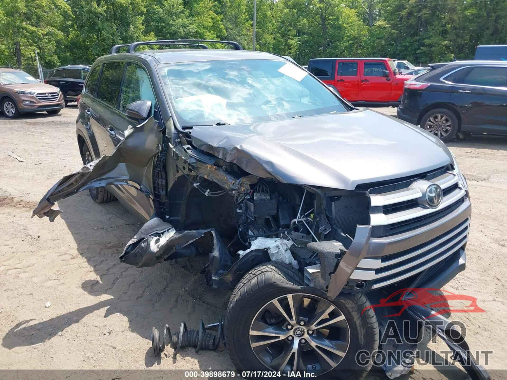 TOYOTA HIGHLANDER 2019 - 5TDZZRFHXKS294893