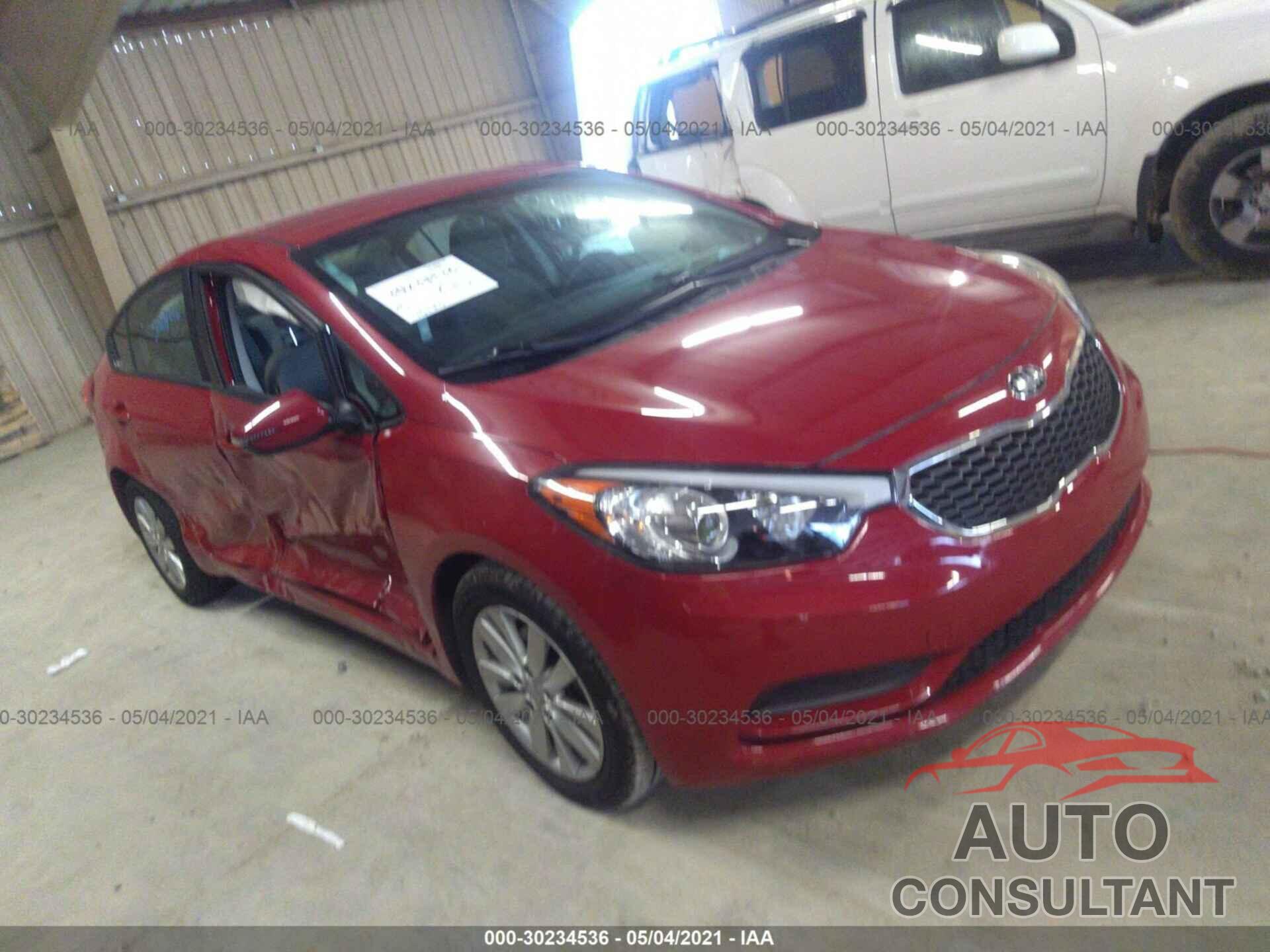 KIA FORTE 2016 - KNAFX4A65G5478957