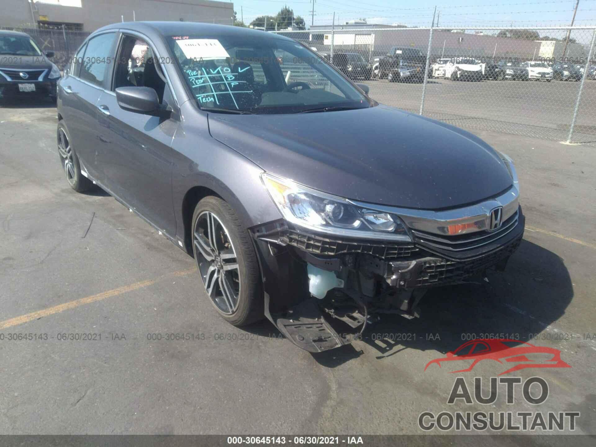 HONDA ACCORD SEDAN 2017 - 1HGCR2F50HA263209