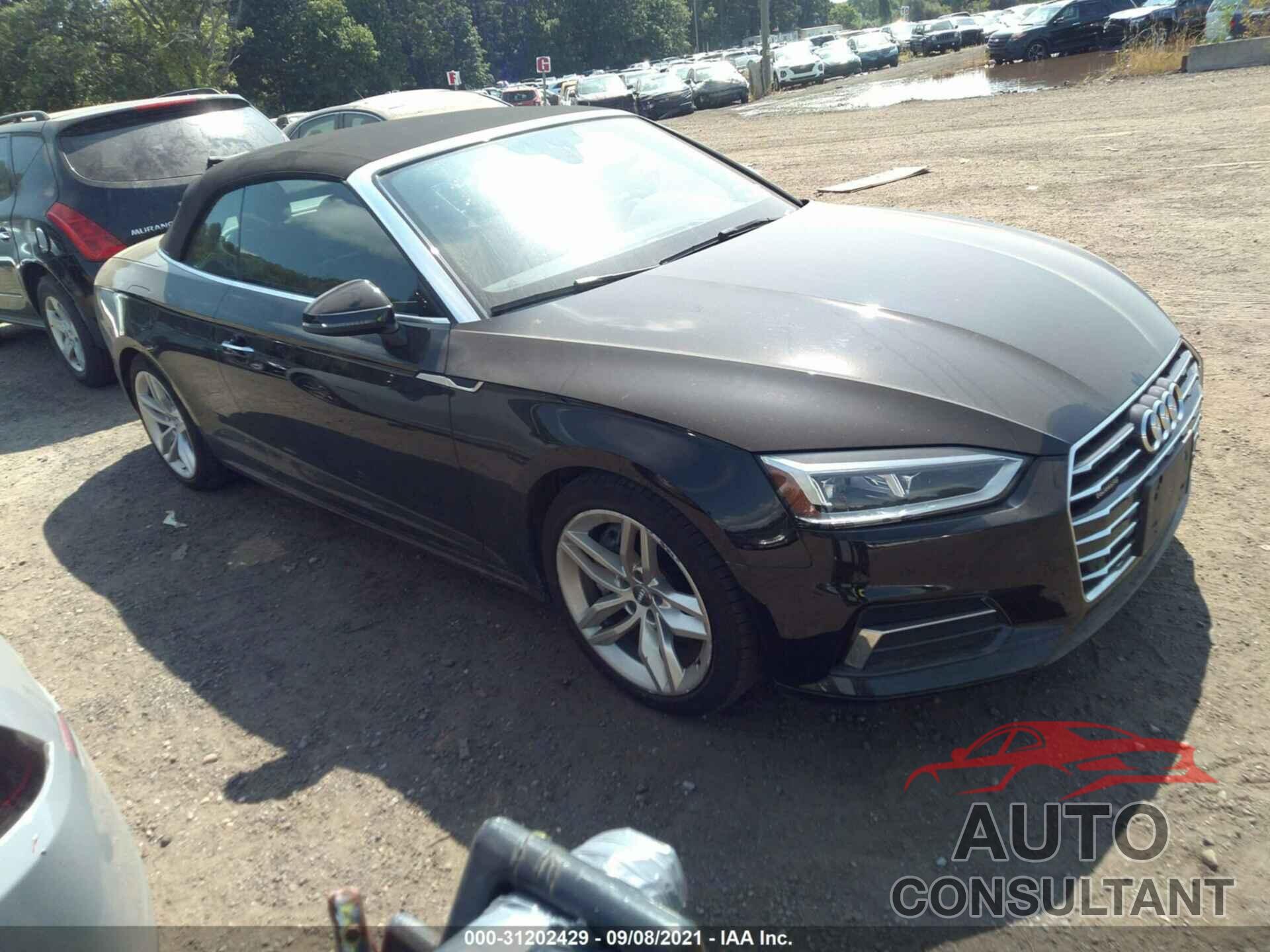 AUDI A5 CABRIOLET 2019 - WAUYNGF52KN008622