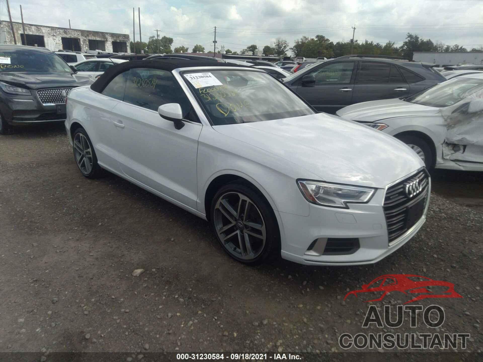 AUDI A3 CABRIOLET 2017 - WAU78LFF4H1079678