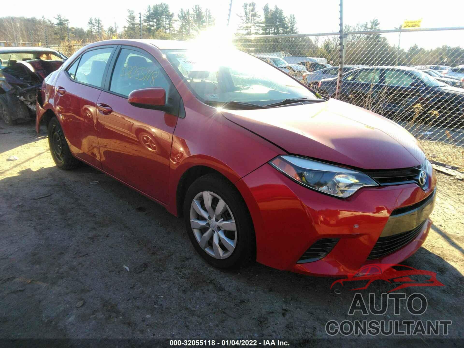 TOYOTA COROLLA 2016 - 2T1BURHE7GC730909