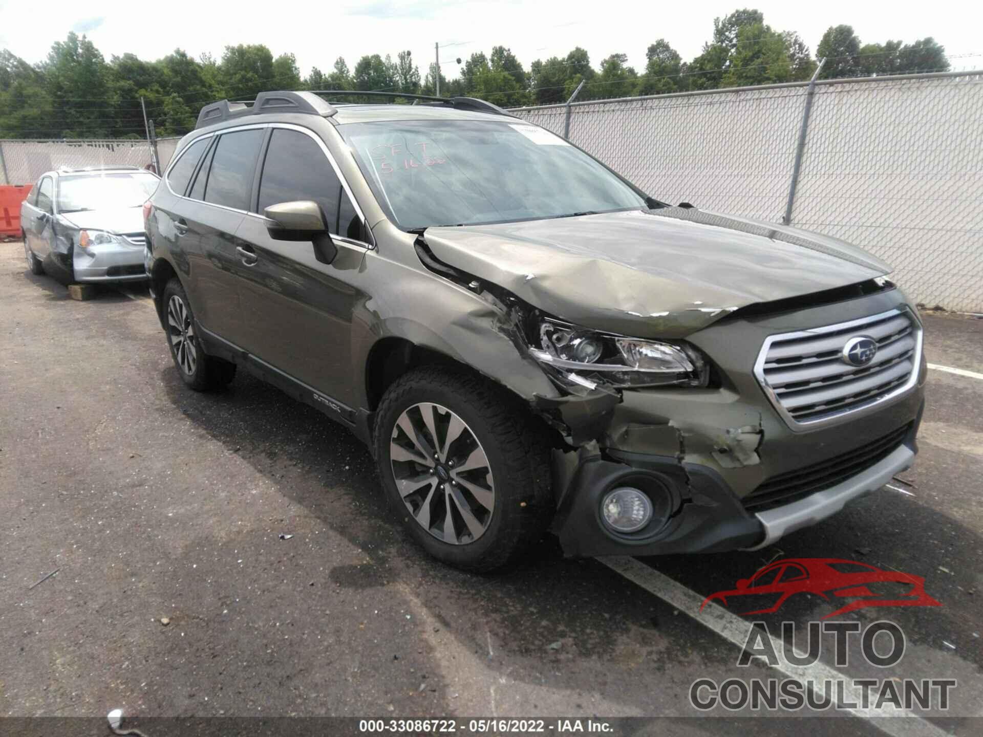 SUBARU OUTBACK 2016 - 4S4BSENC2G3345005