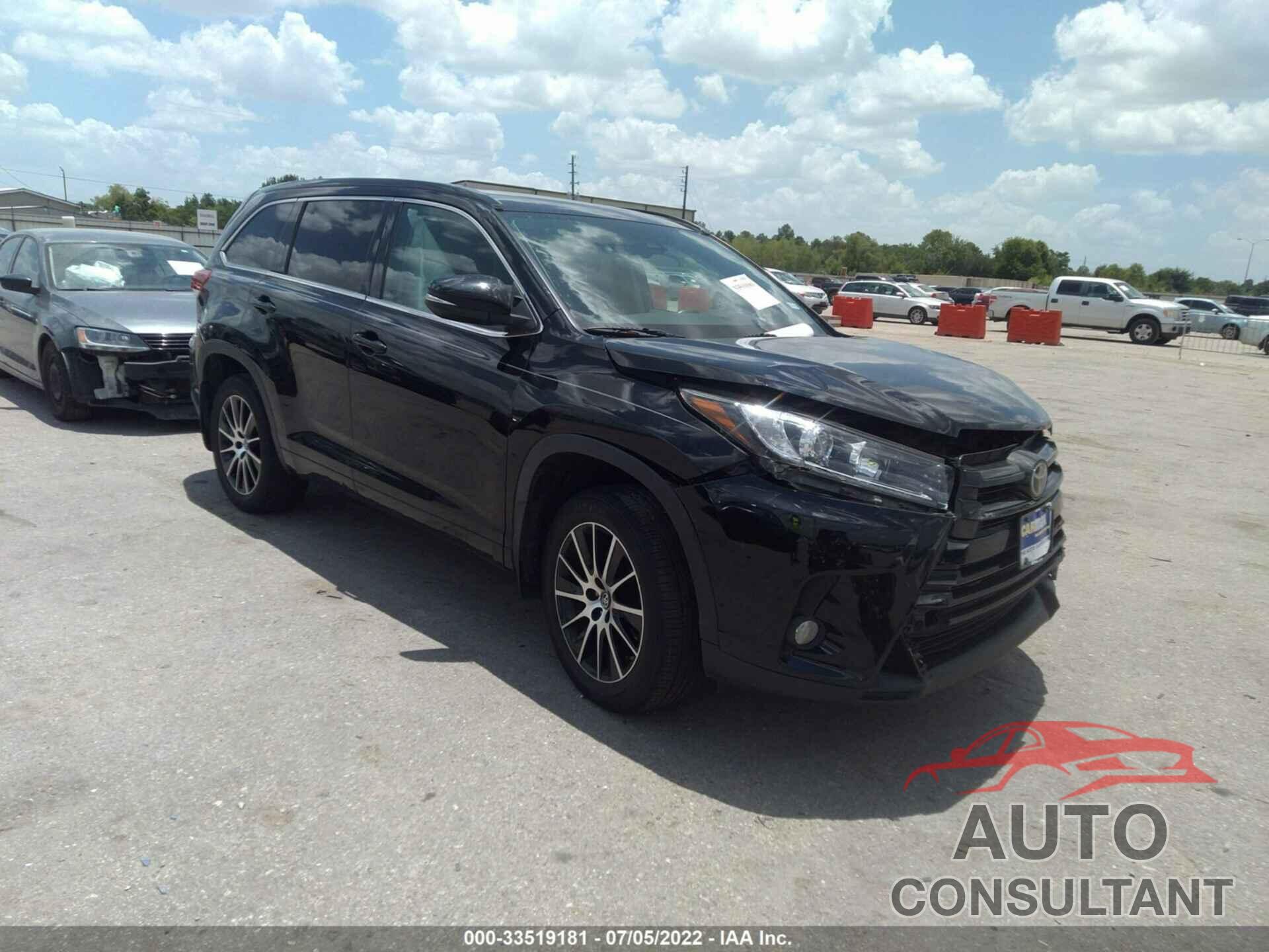 TOYOTA HIGHLANDER 2018 - 5TDJZRFH0JS526378