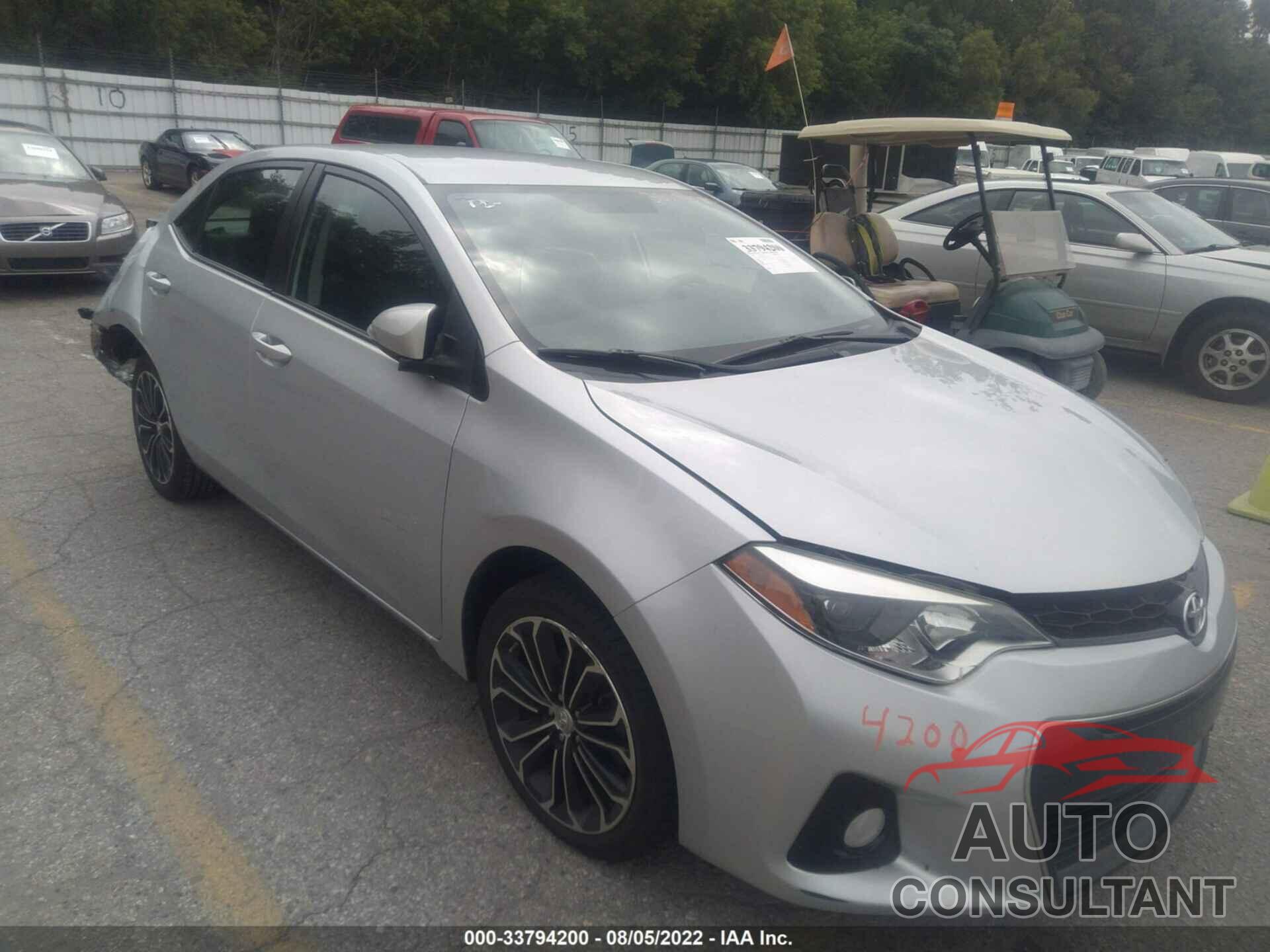 TOYOTA COROLLA 2016 - 5YFBURHE7GP533478