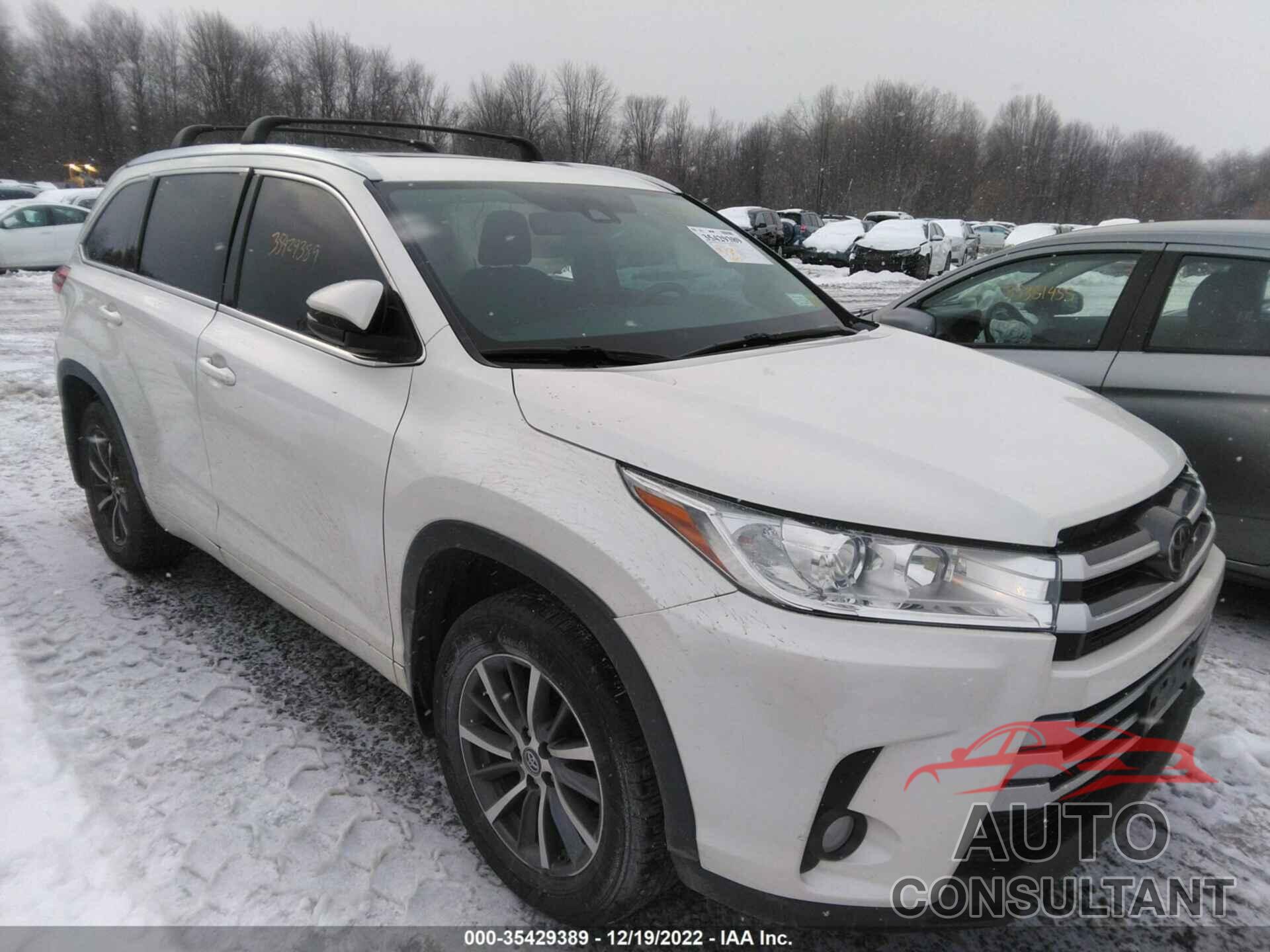 TOYOTA HIGHLANDER 2017 - 5TDJZRFH6HS512365