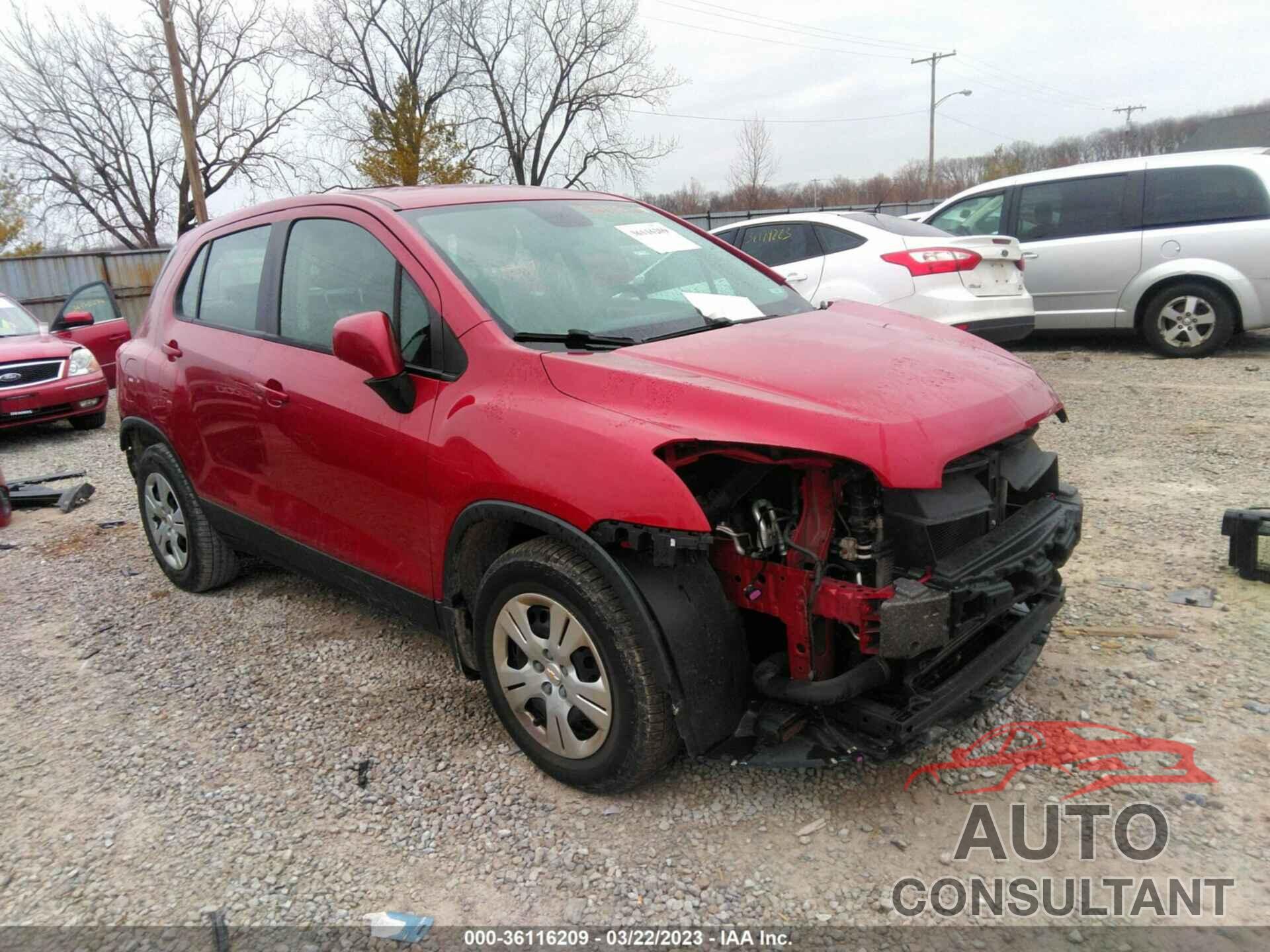 CHEVROLET TRAX 2015 - KL7CJKSB7FB108548