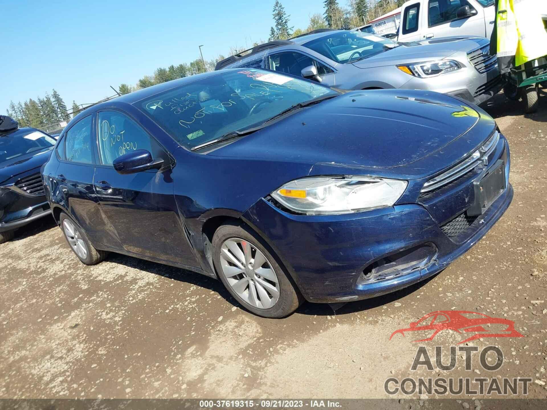 DODGE DART 2015 - 1C3CDFDHXFD123525