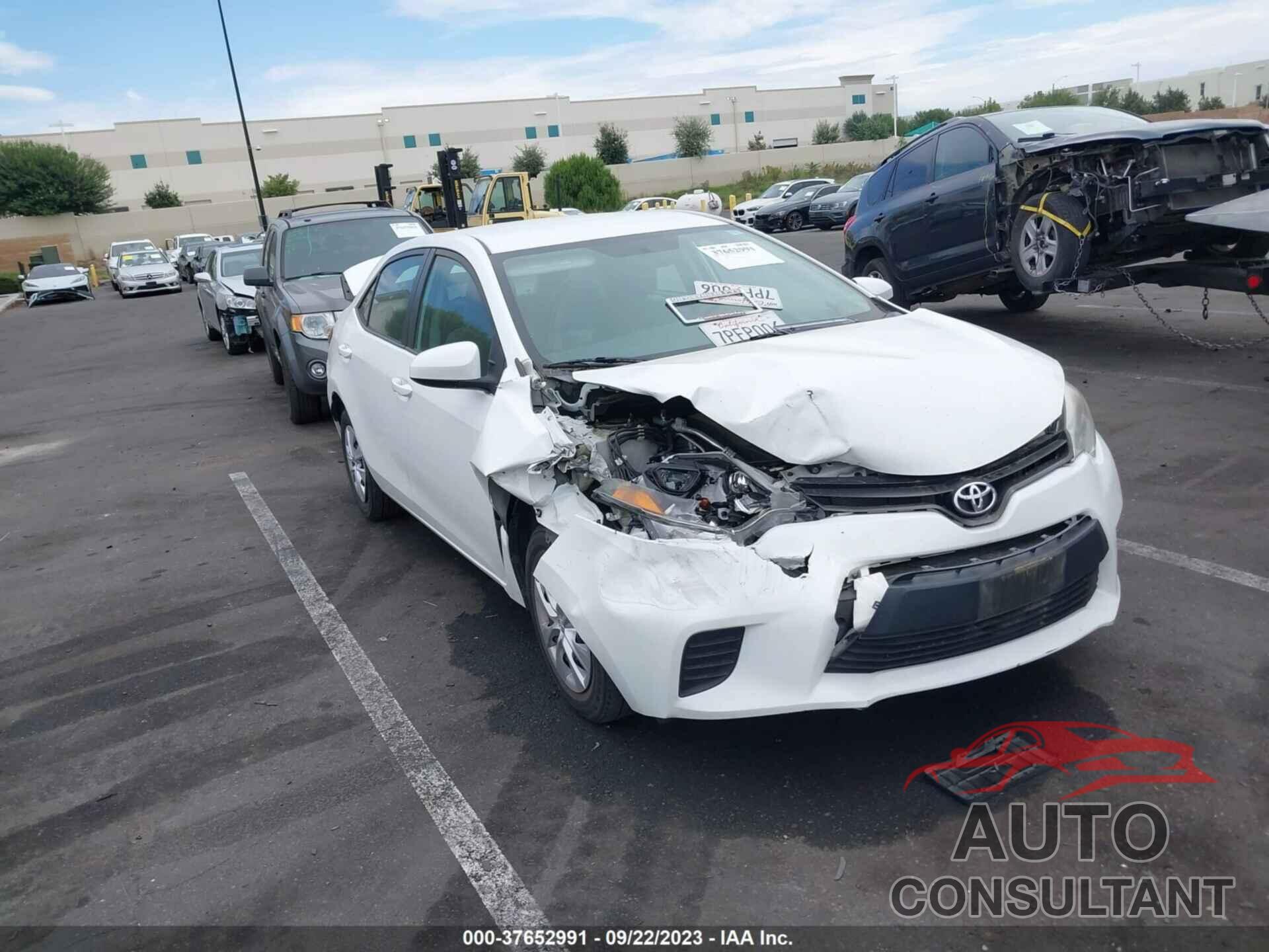 TOYOTA COROLLA 2016 - 5YFBURHE0GP393600