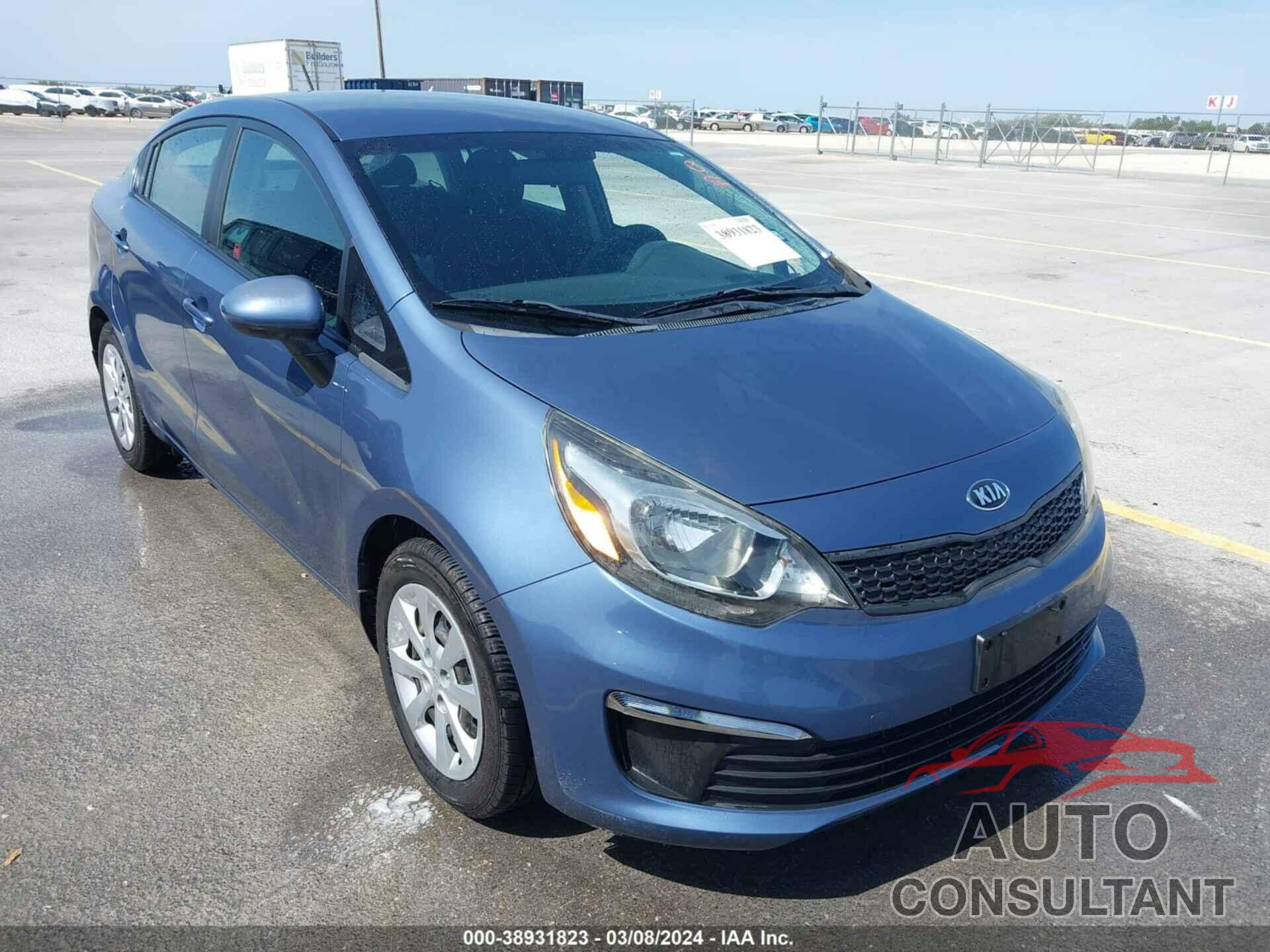 KIA RIO 2016 - KNADM4A34G6568620