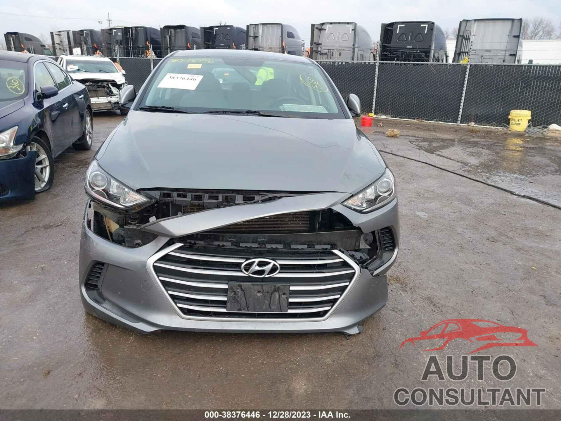 HYUNDAI ELANTRA 2017 - KMHD74LF6HU398061