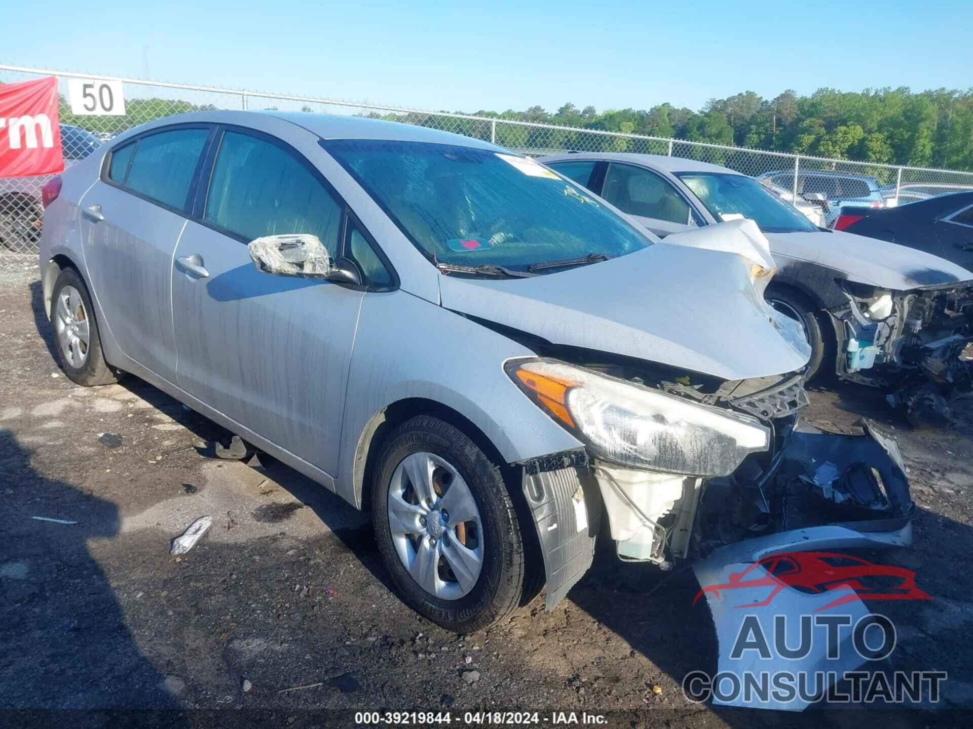 KIA FORTE 2016 - KNAFK4A67G5484662