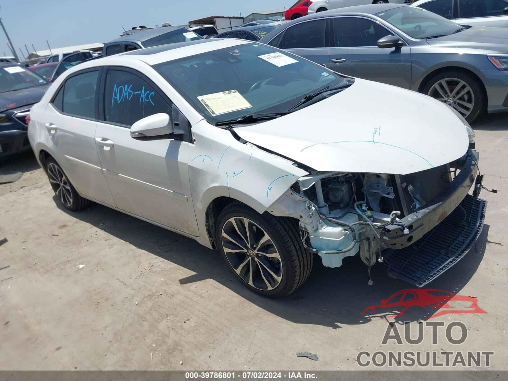 TOYOTA COROLLA 2017 - 5YFBURHE0HP694465