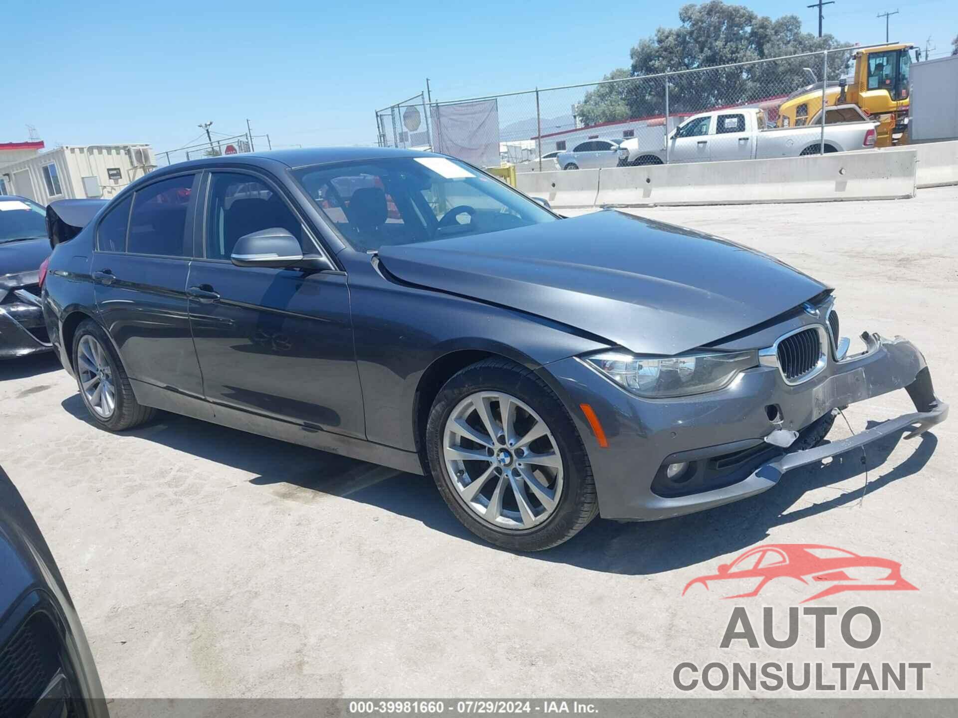 BMW 320I 2016 - WBA8E5G53GNU21045