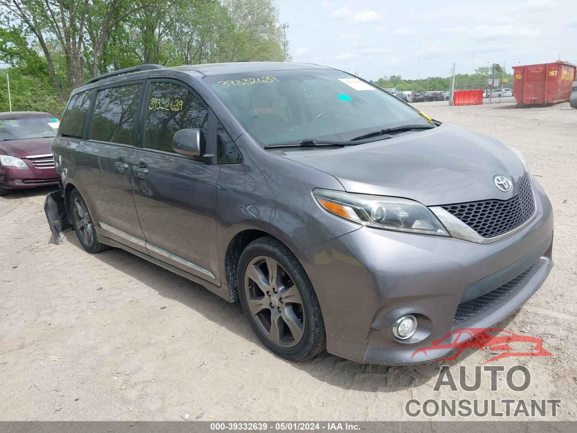 TOYOTA SIENNA 2017 - 5TDXZ3DC9HS790773