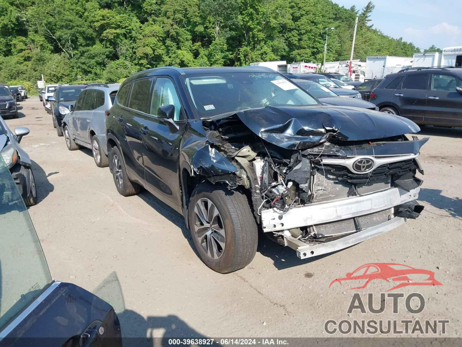 TOYOTA HIGHLANDER 2021 - 5TDGZRBH4MS555290