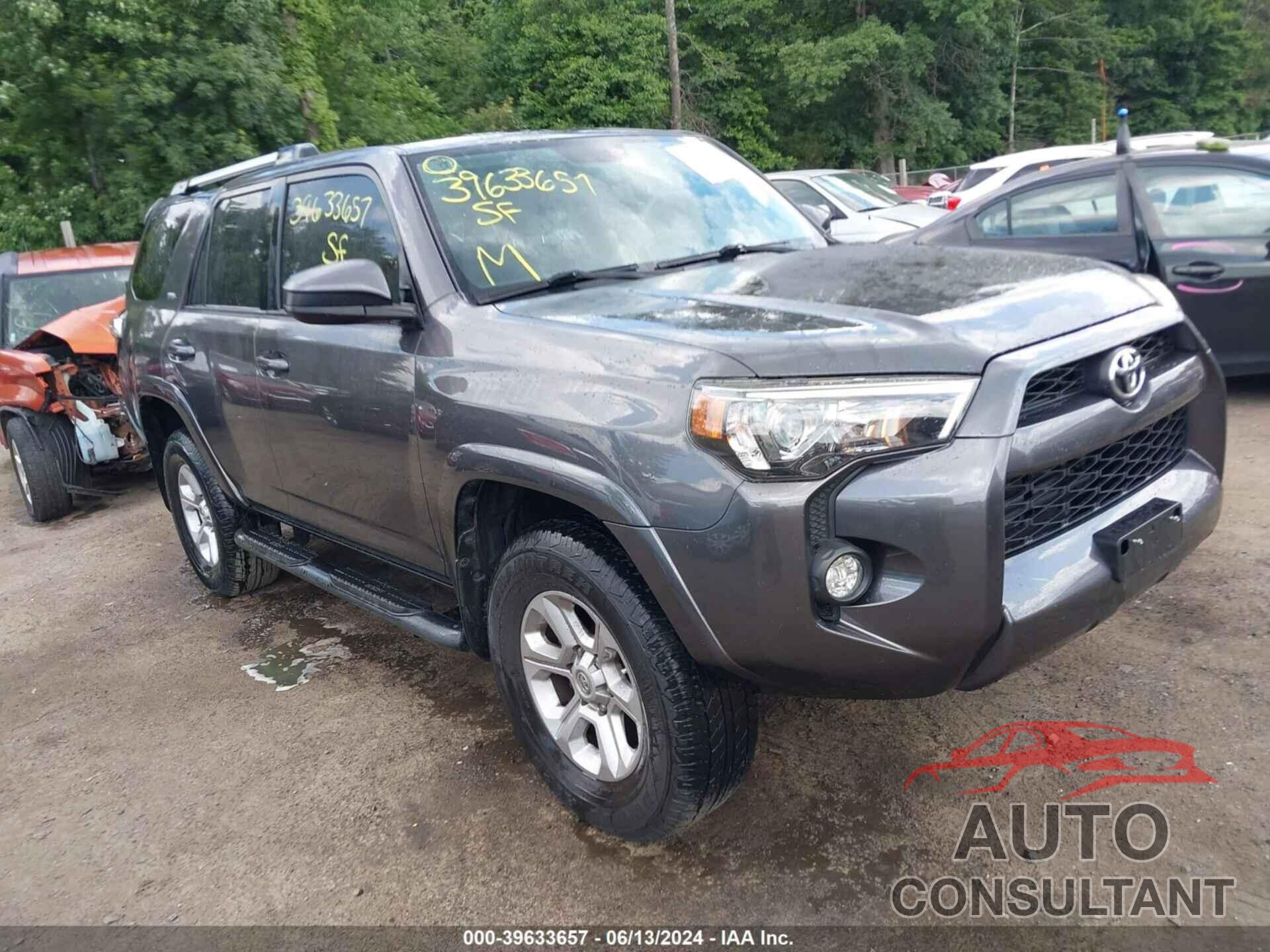 TOYOTA 4RUNNER 2019 - JTEBU5JR6K5652131